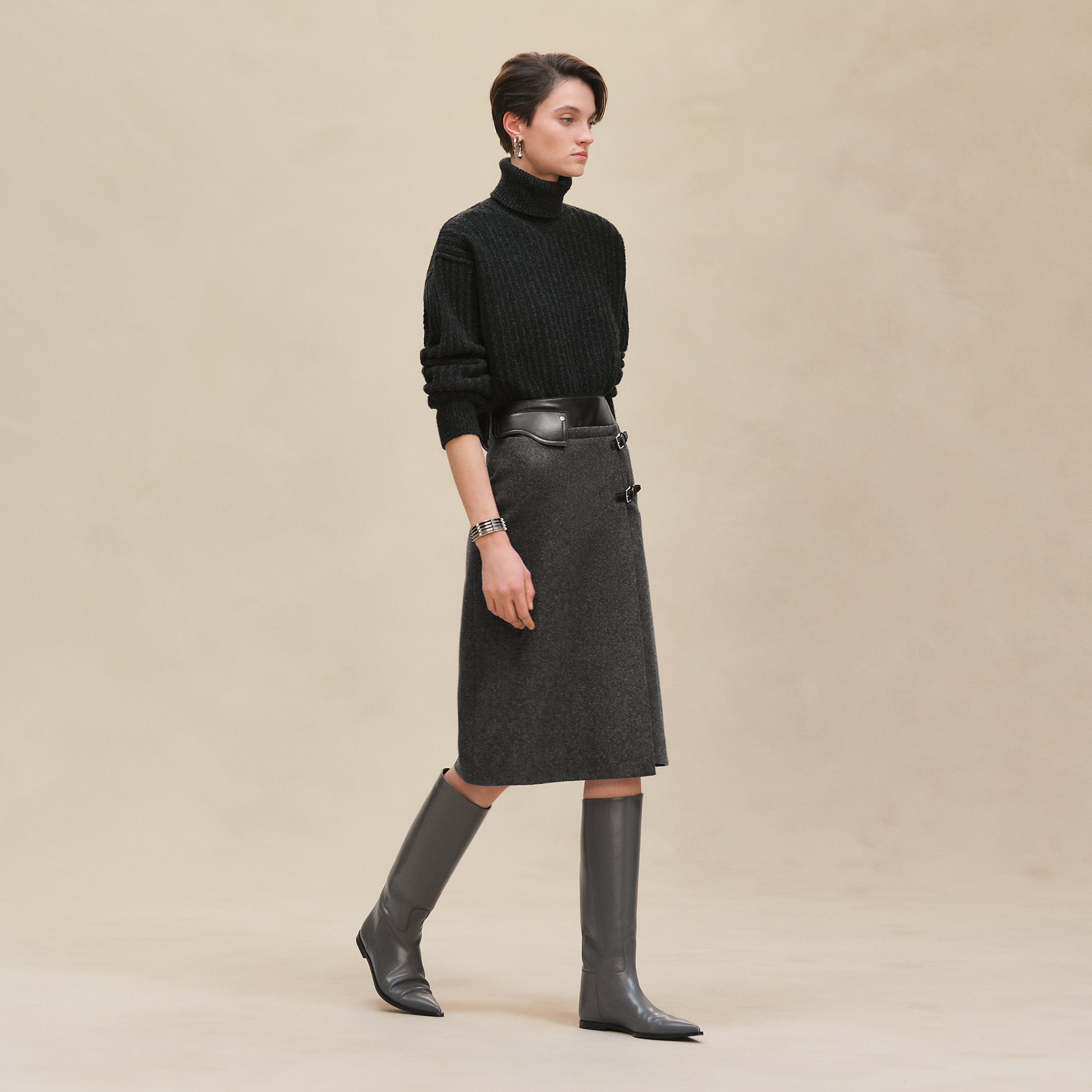 Skirt with basque