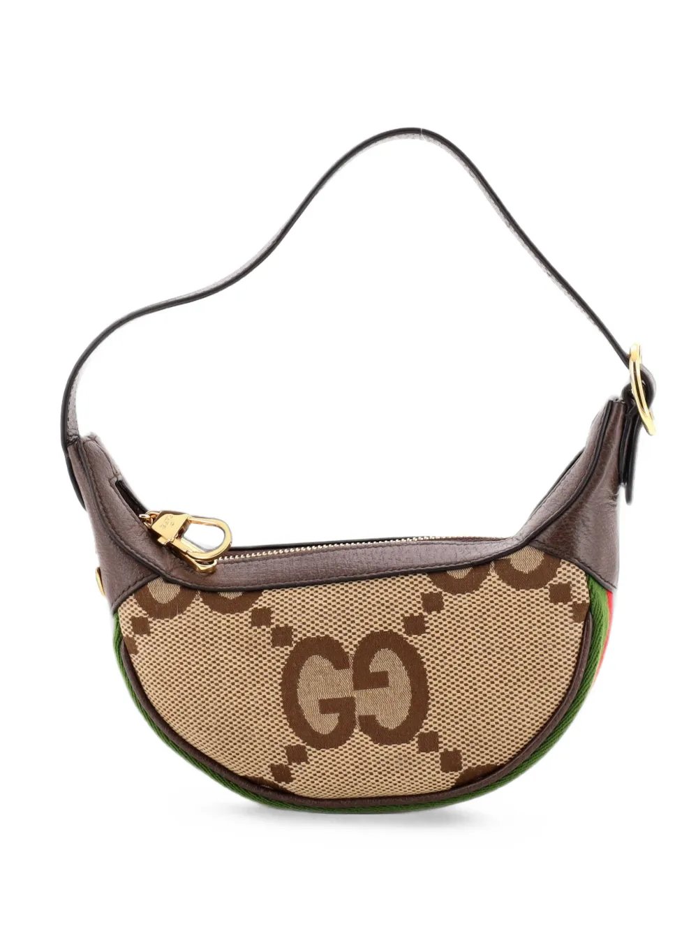 Ophidia Half Moon Bag Jumbo GG Canvas Mini hobo bag