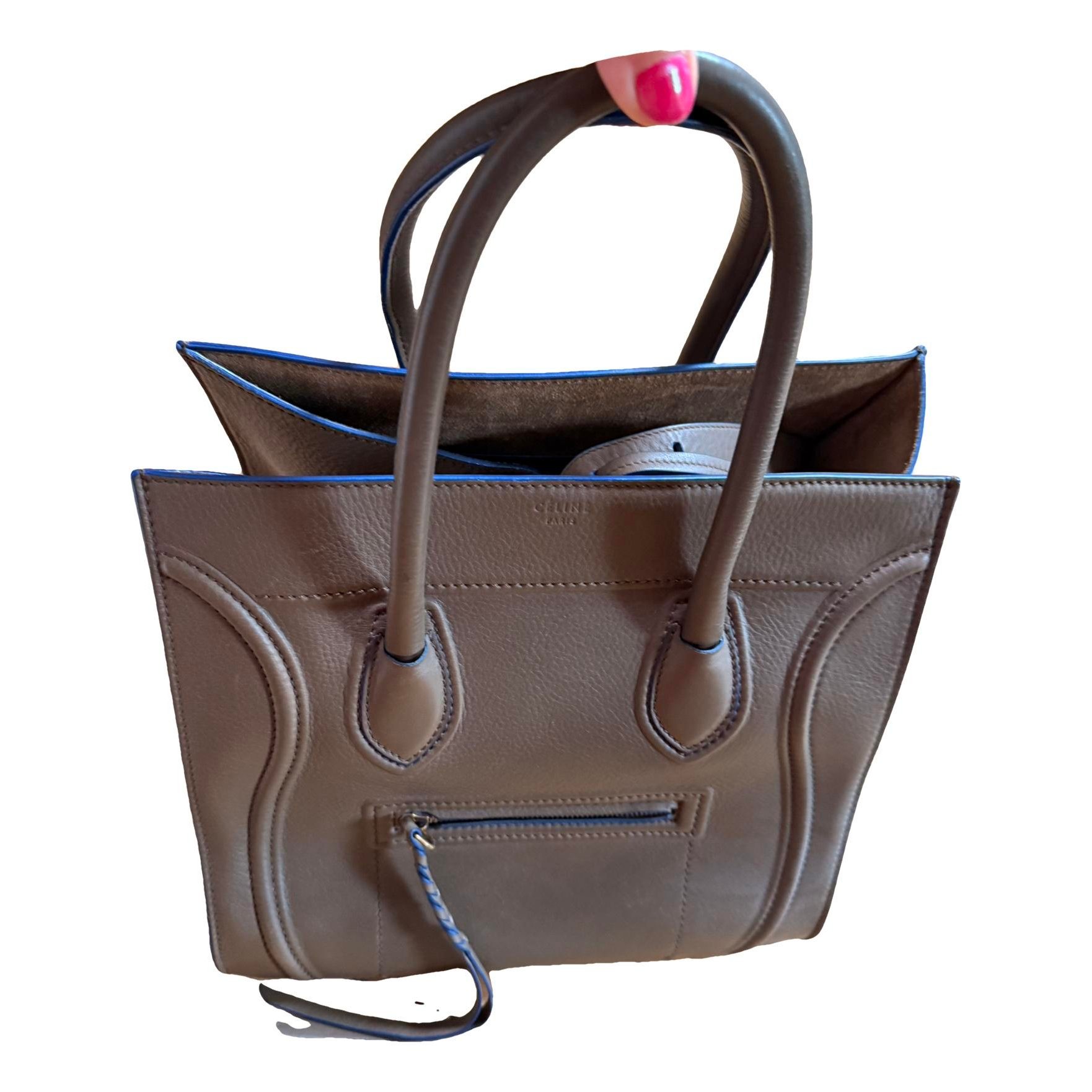 Luggage leather handbag