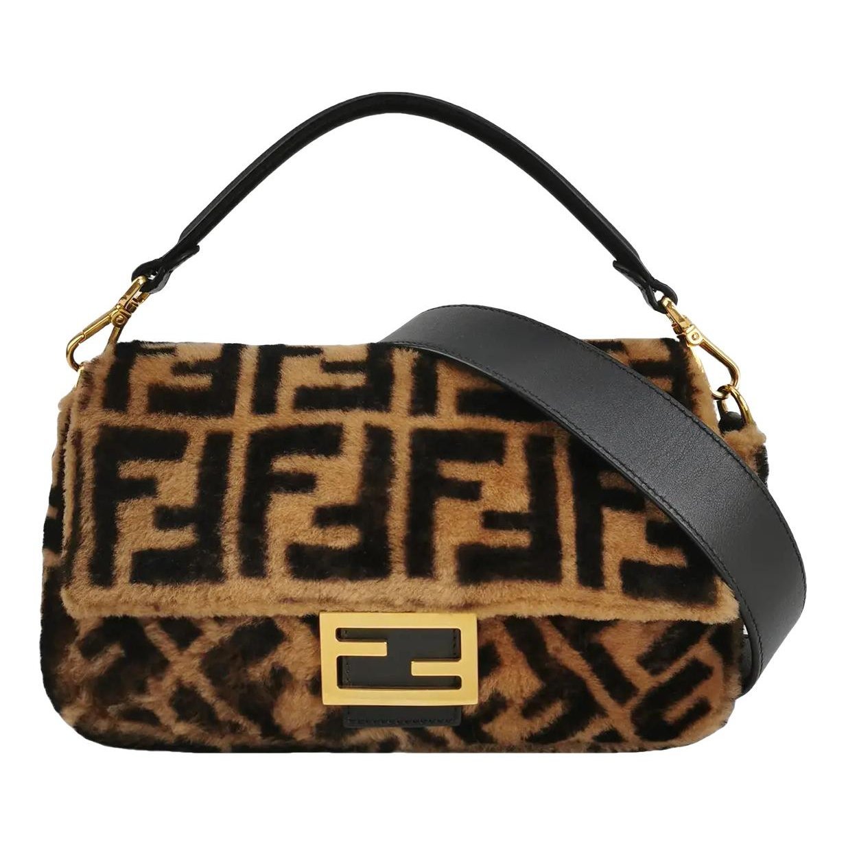 Baguette wool crossbody bag