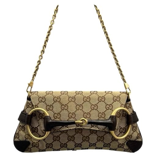 Horsebit Chain cloth handbag