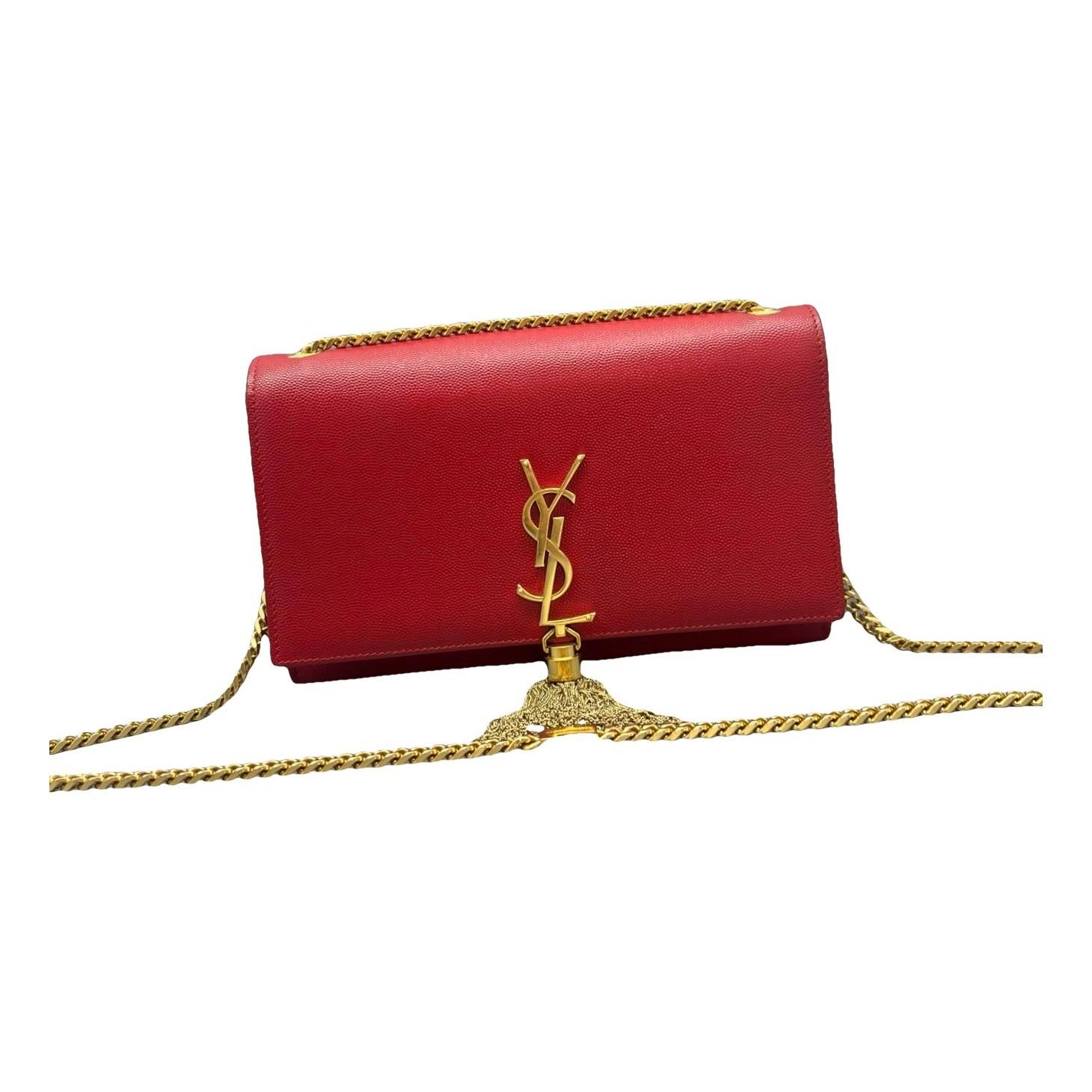 Pompom Kate leather handbag