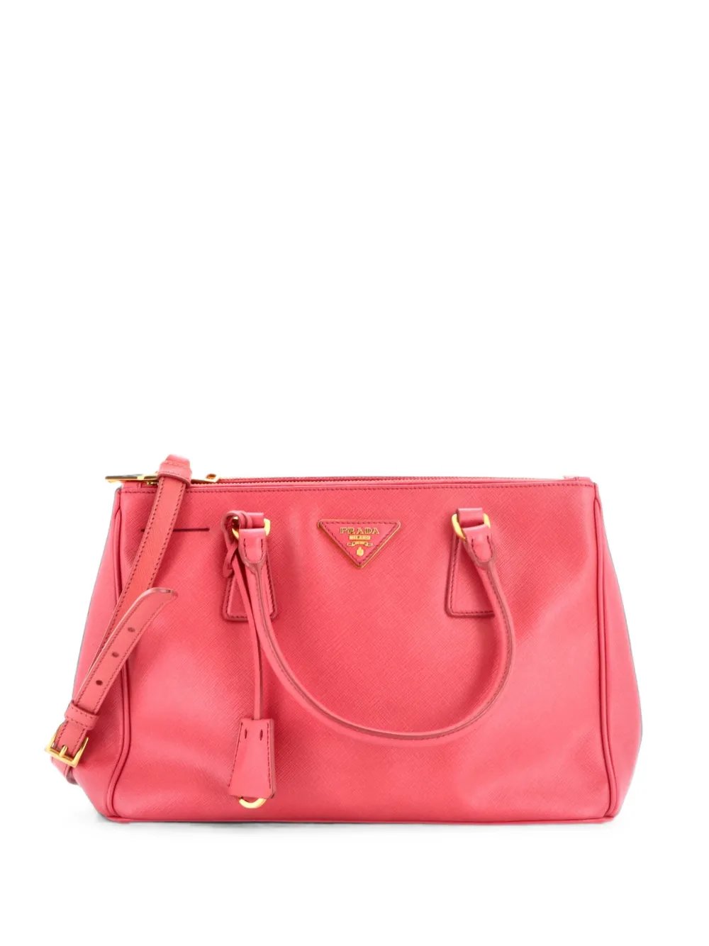 Double Zip Lux Saffiano Leather Medium tote bag