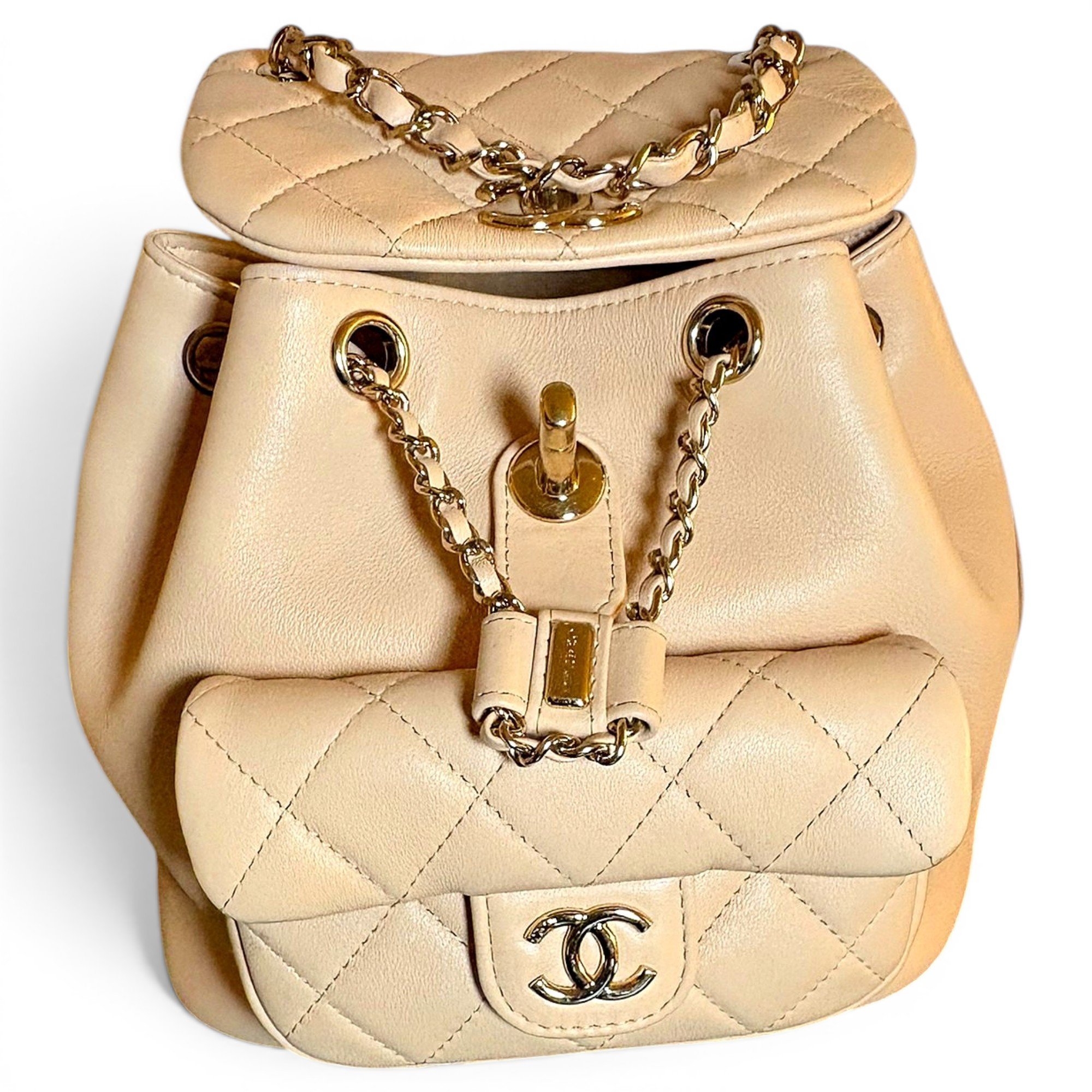 Leather backpack