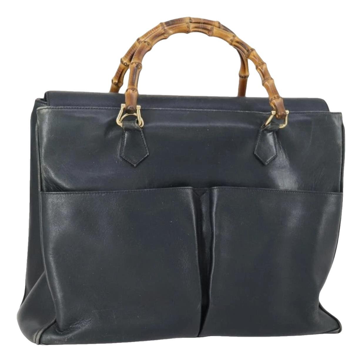 Leather tote