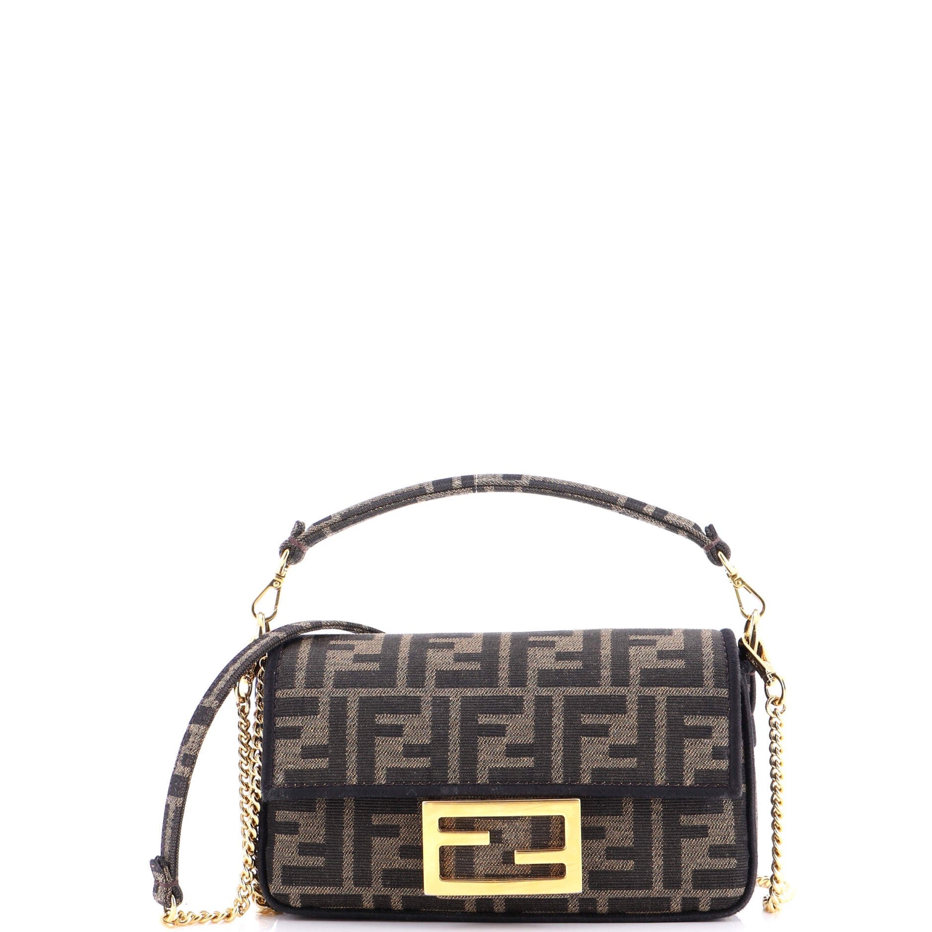 Fendi Baguette NM Bag Zucca Canvas Mini