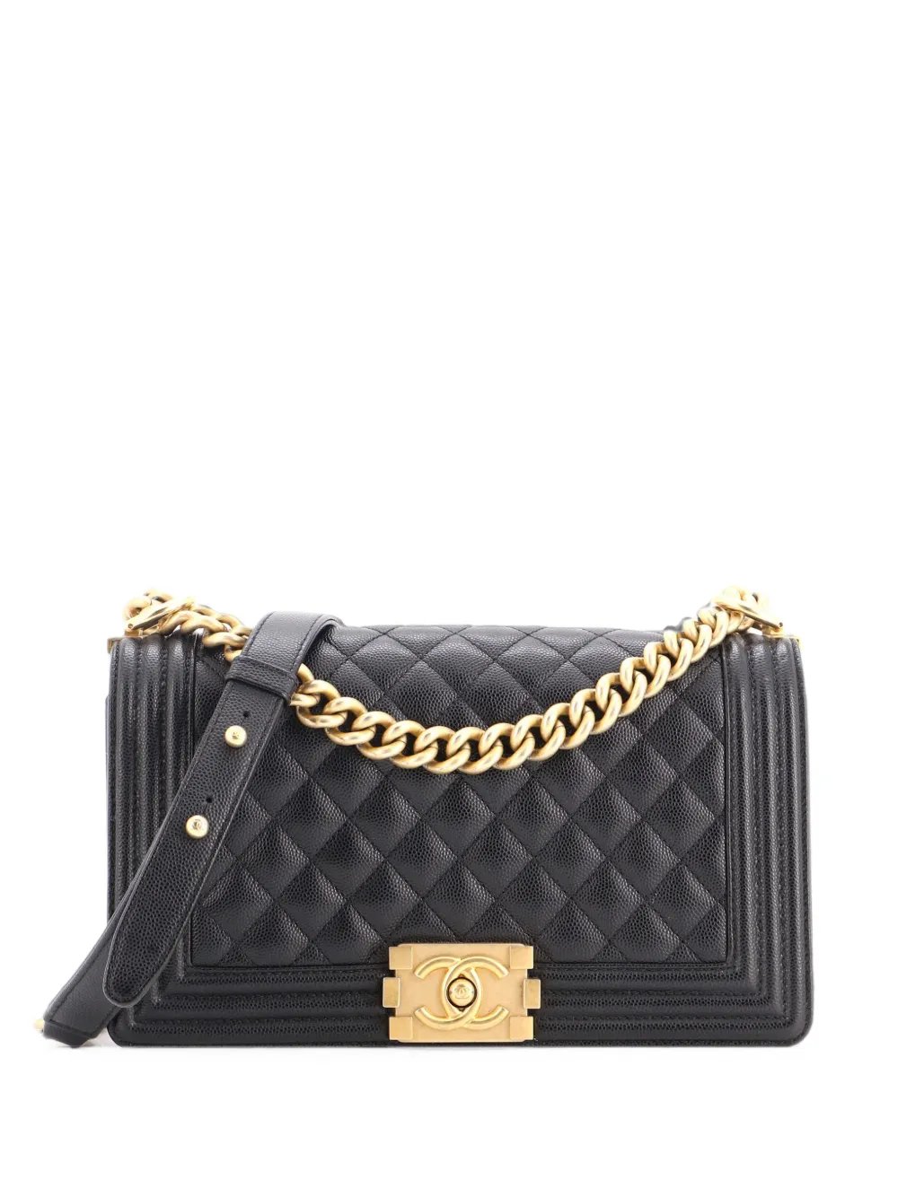 Boy Flap Bag Quilted Caviar Old Medium crossbody bag
