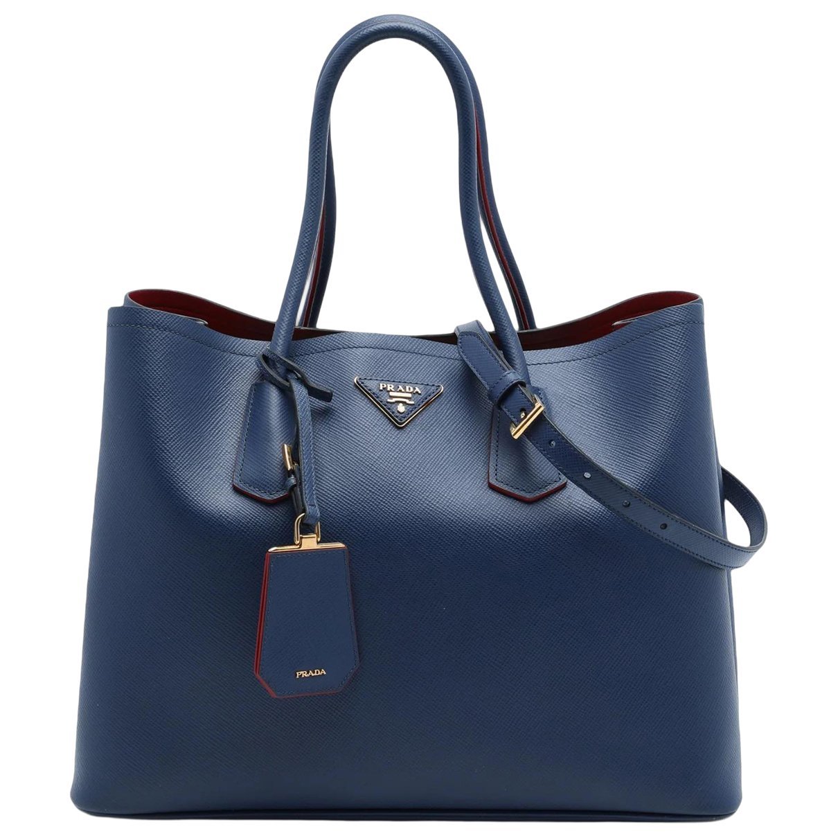 Double leather satchel