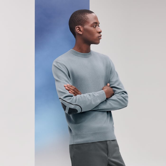 Eucalyptus Cashmere "Maillon Chaine d'Ancre" Crewneck Sweater