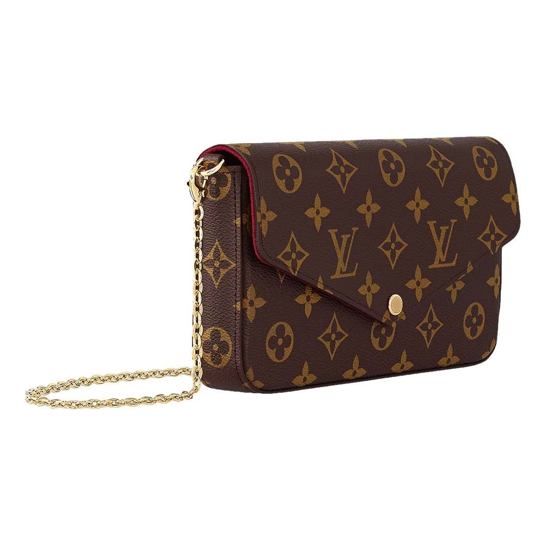 Leather clutch bag