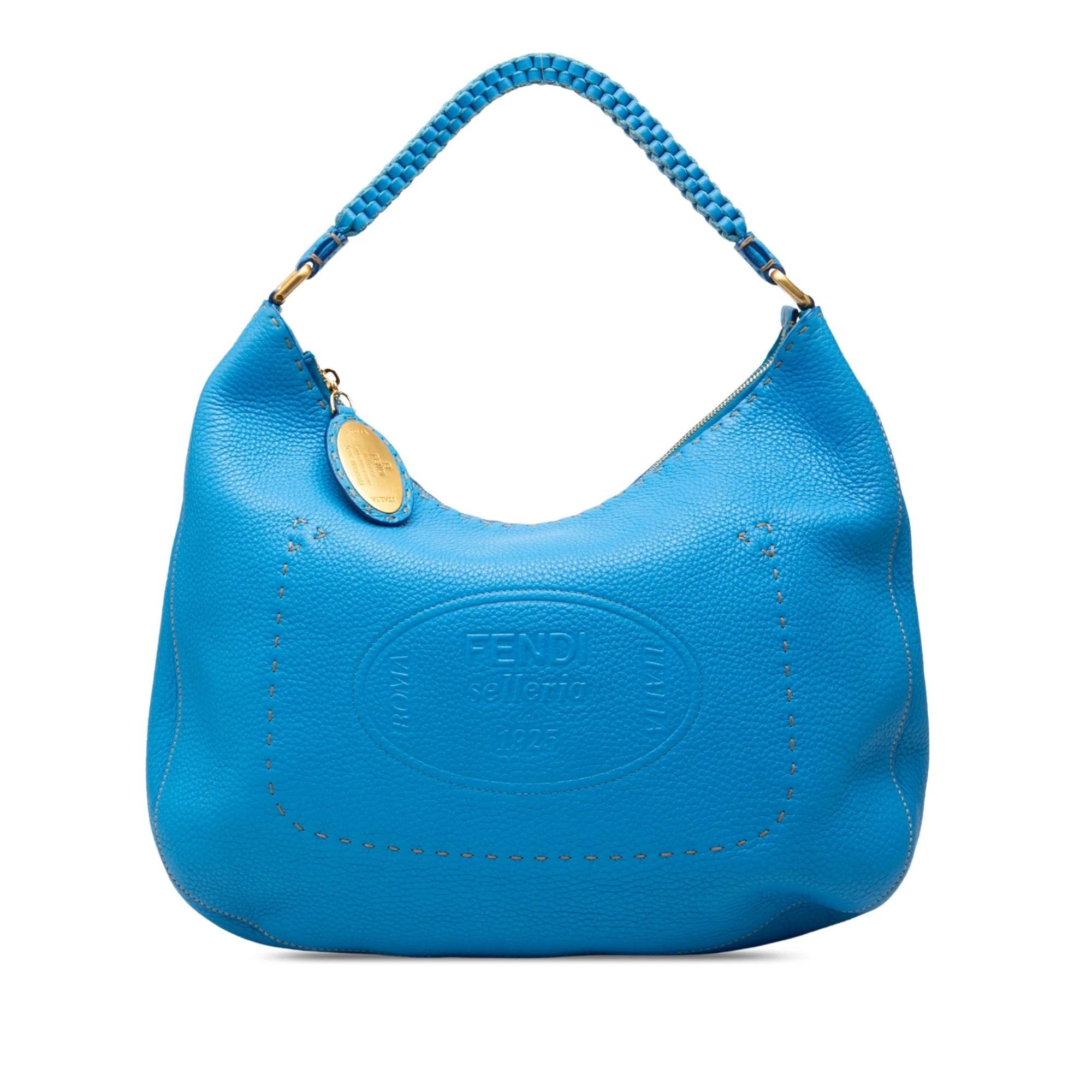 Pocket leather handbag
