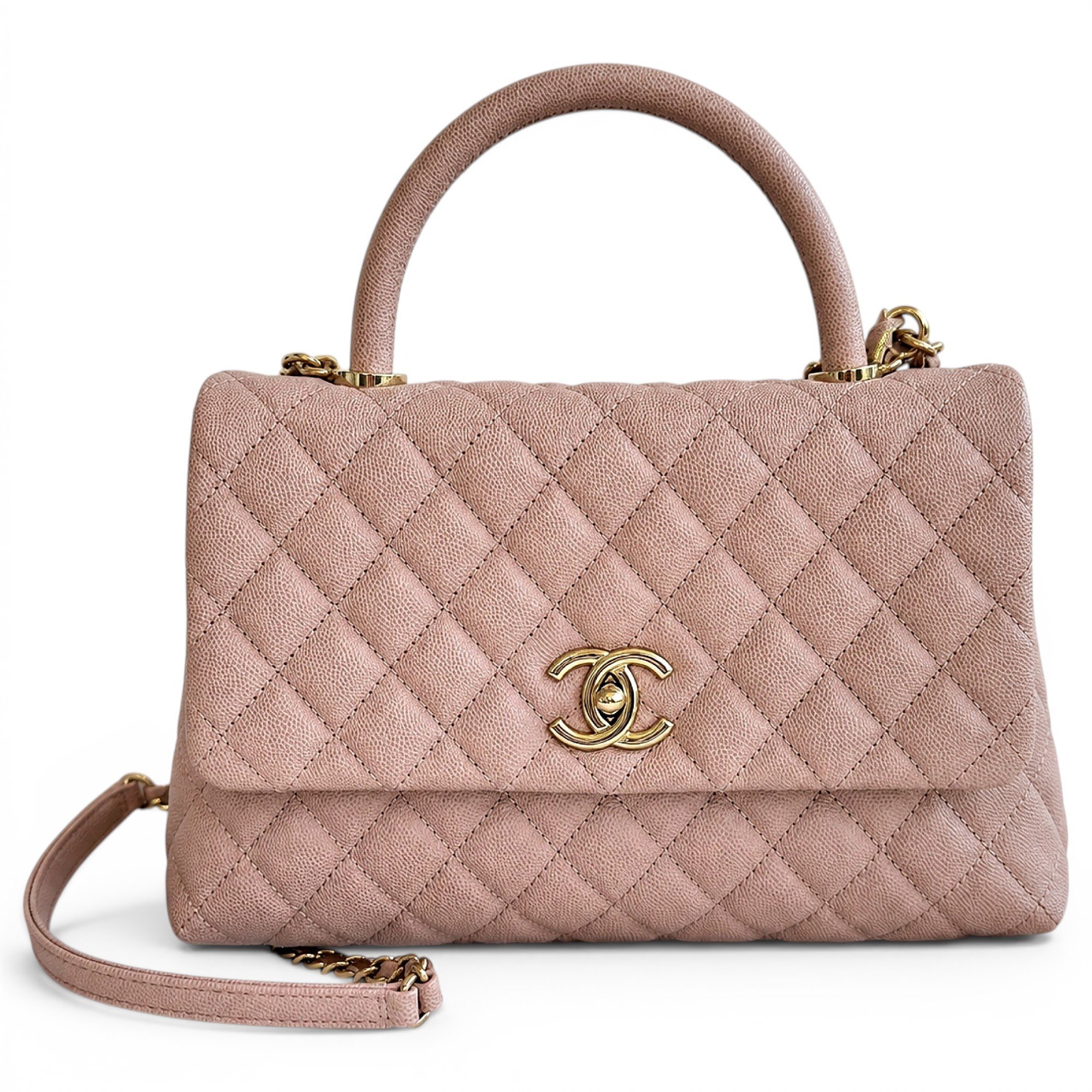Coco Handle leather handbag