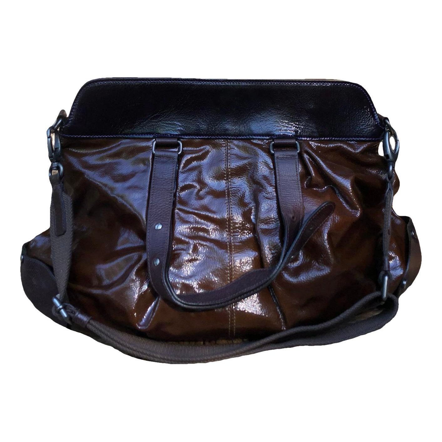 Patent leather tote