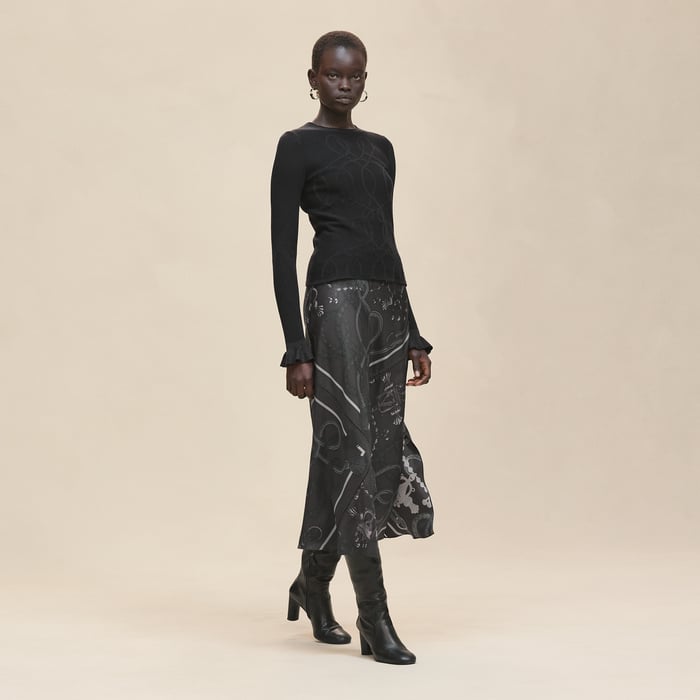 Noir "Palefroi Remix" Light Long-sleeve Sweater