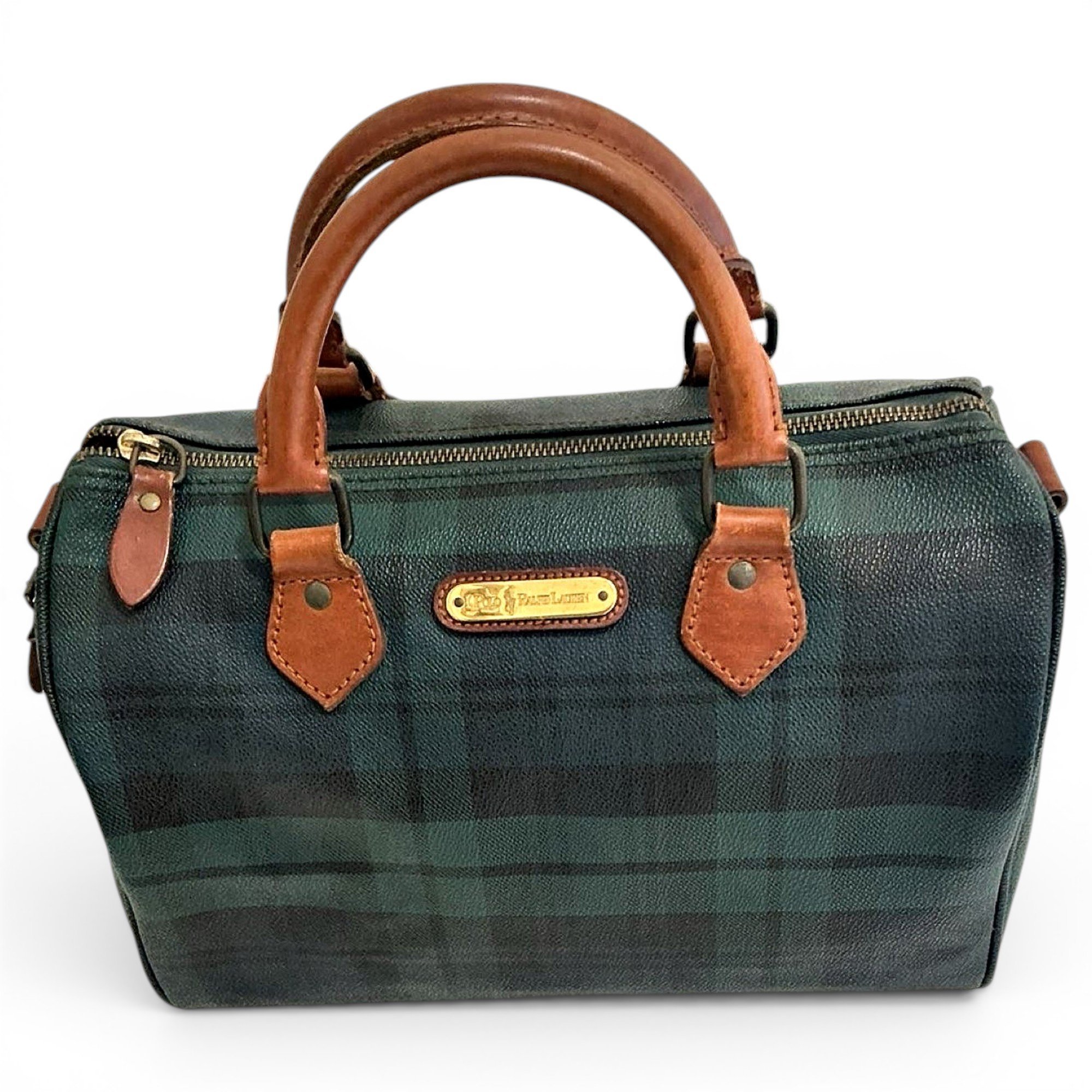 Leather bowling bag