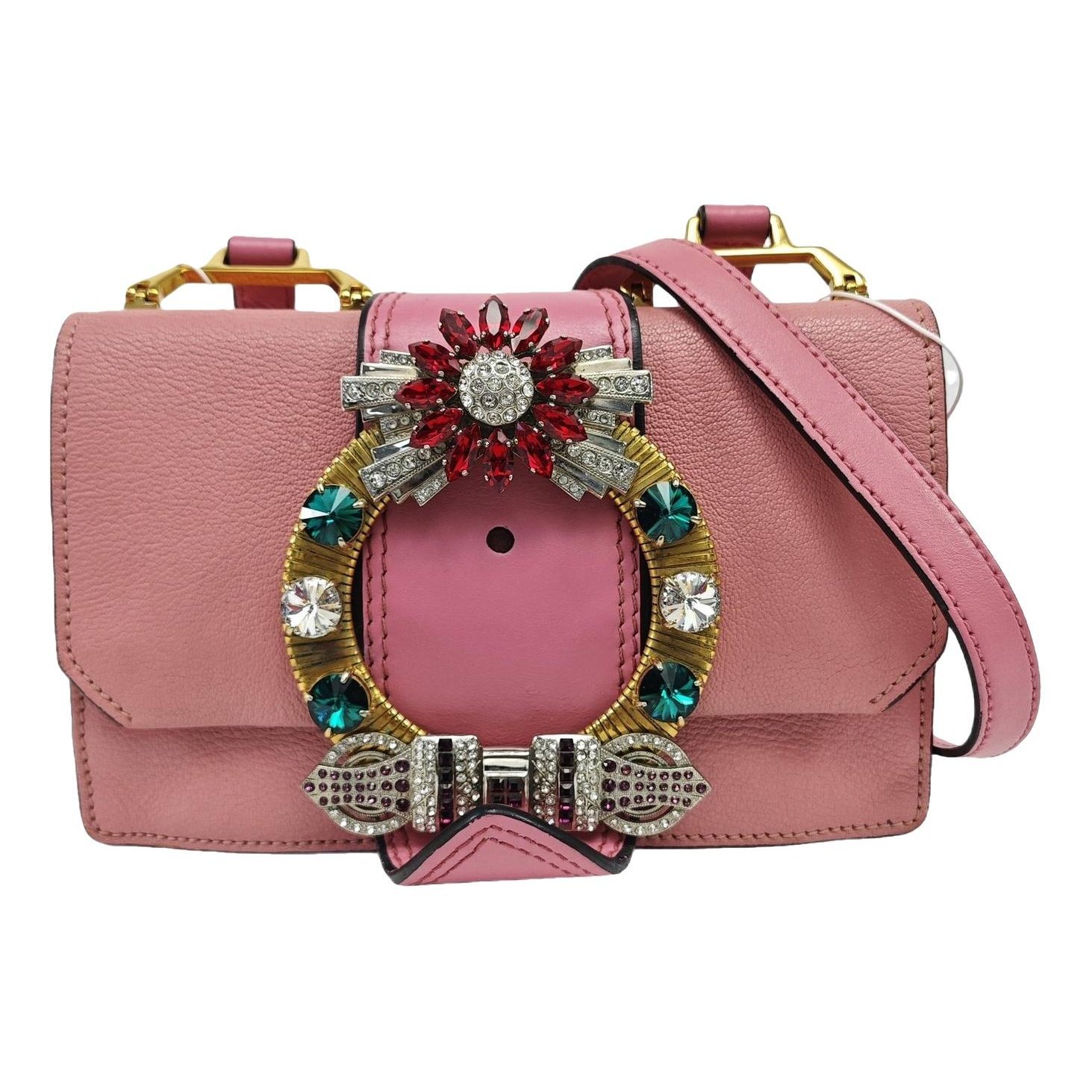 Miu Lady leather handbag