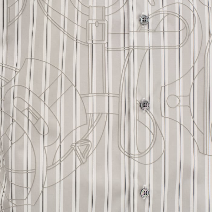 Gris "Eperon d'Or 3d Ray" Straight Cut Shirt