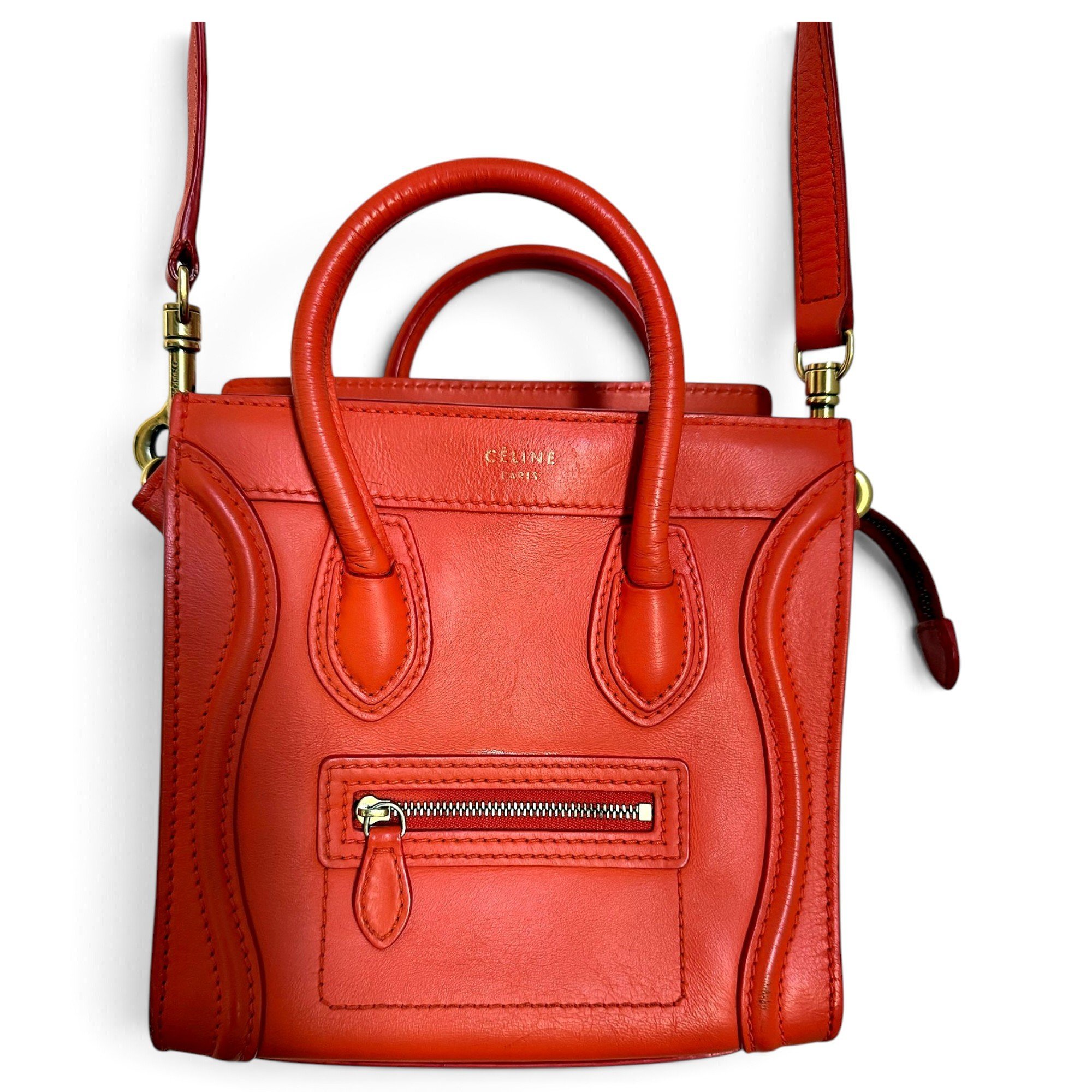 Nano Luggage leather handbag