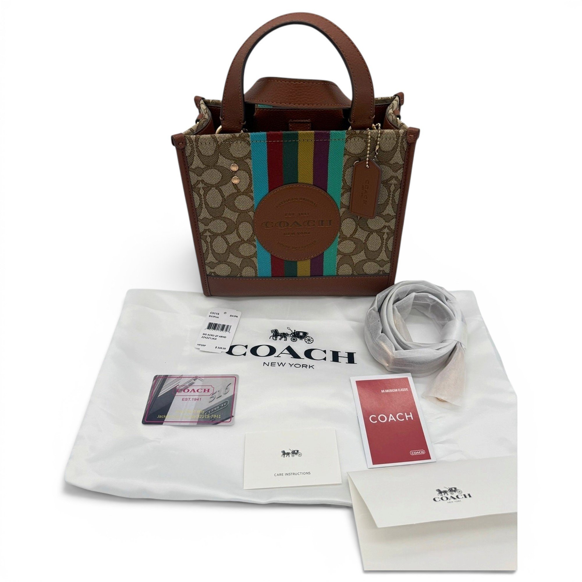 Linen crossbody bag