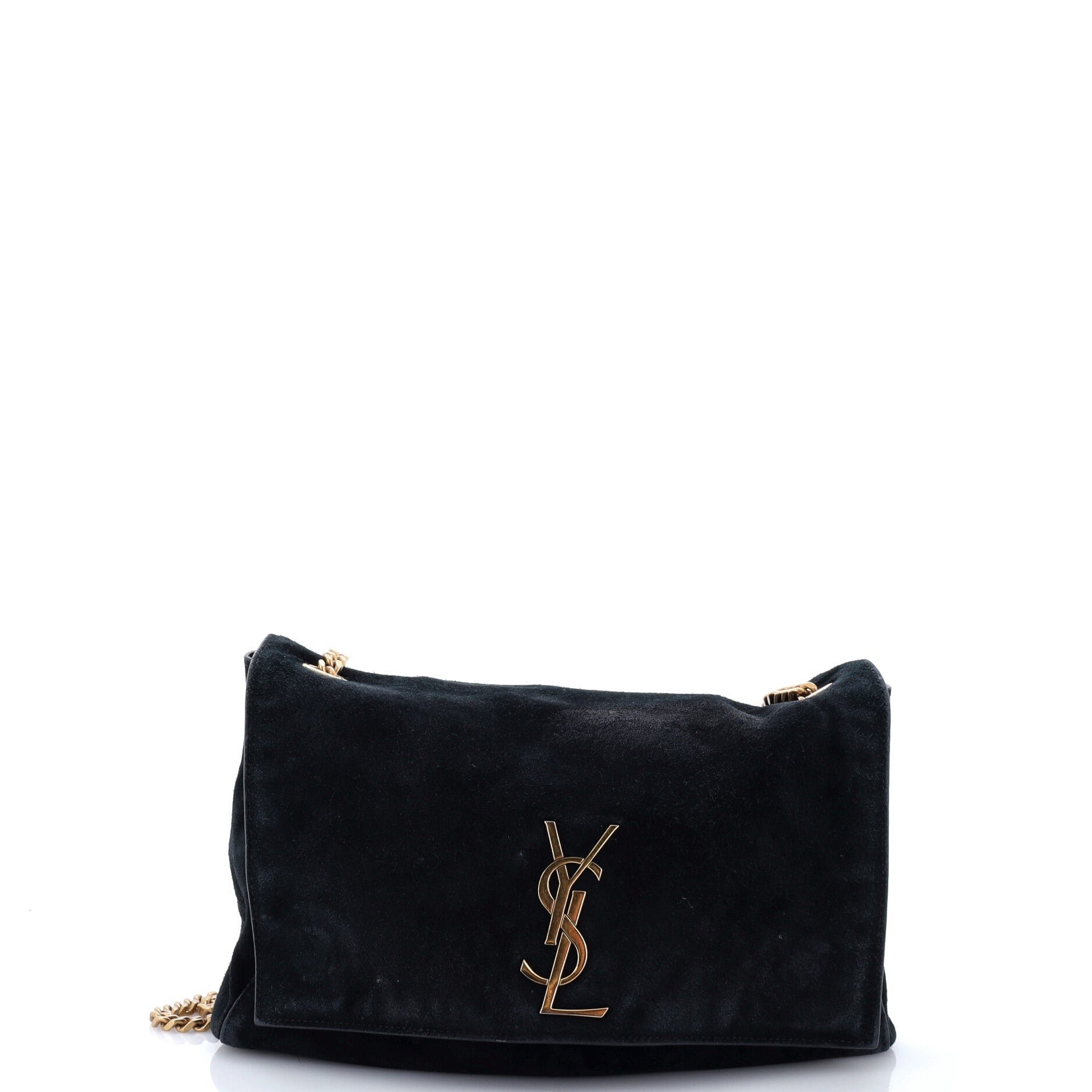 Classic Monogram Reversible Shoulder Bag Suede and Leather Medium