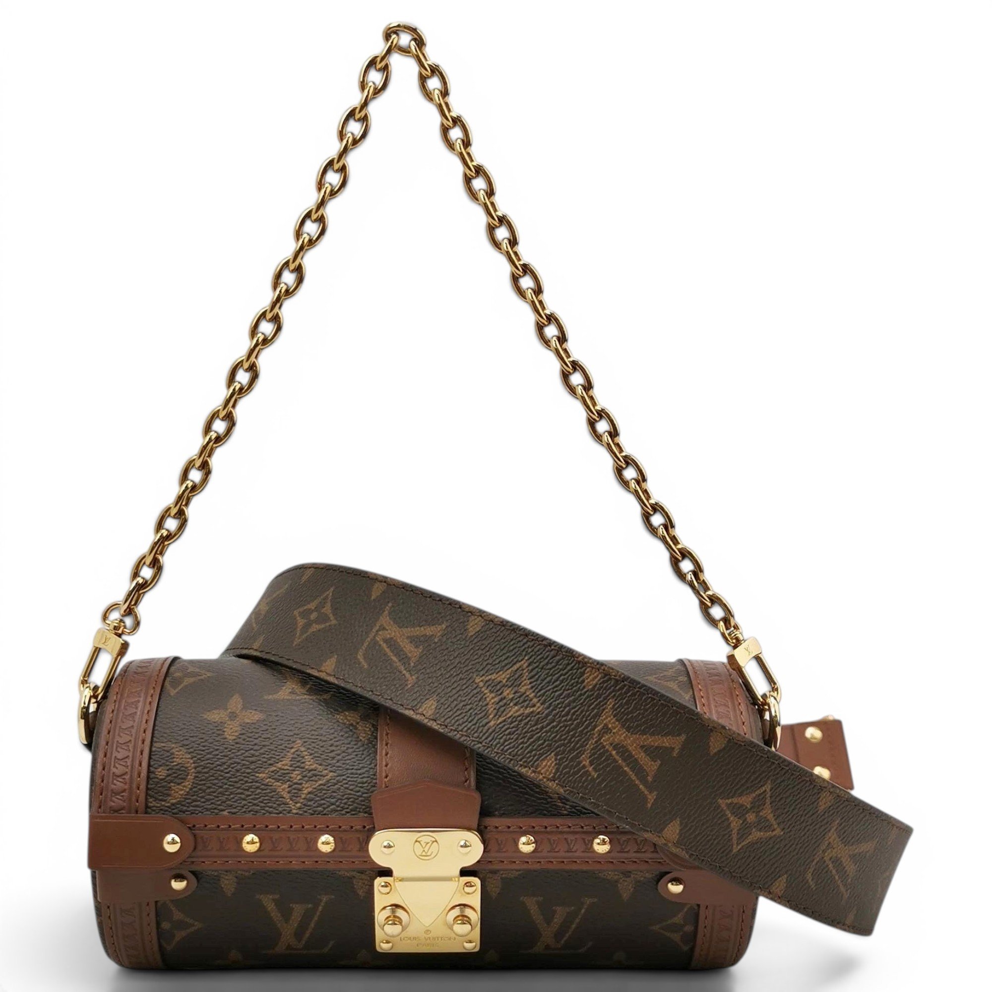 Papillon Trunk leather handbag