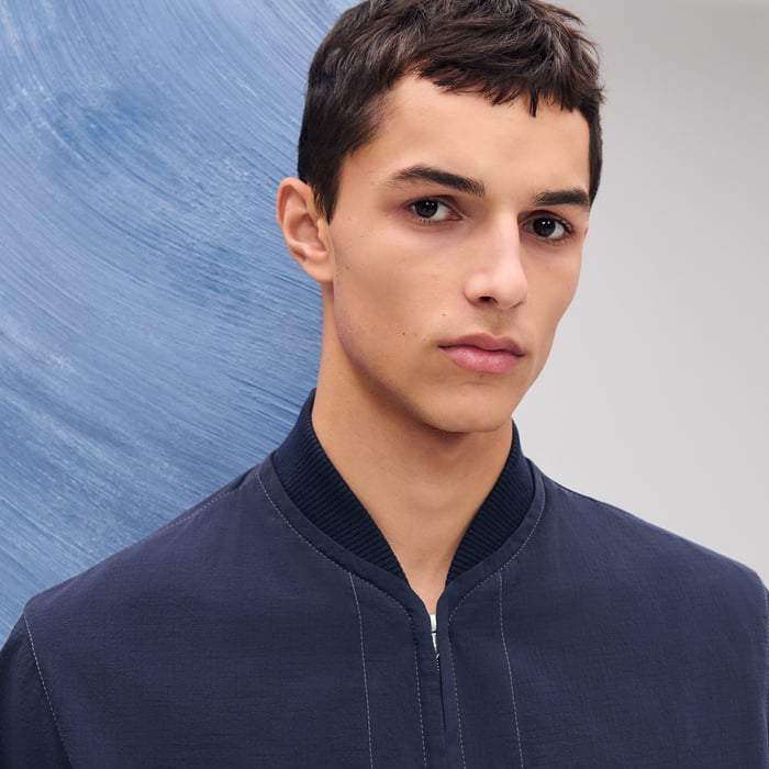 Marine Short-sleeve Overshirt
