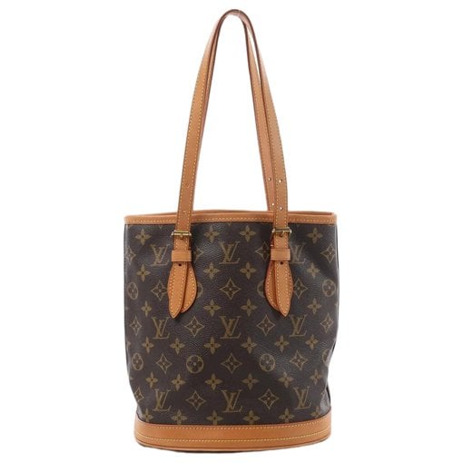 Bucket leather handbag