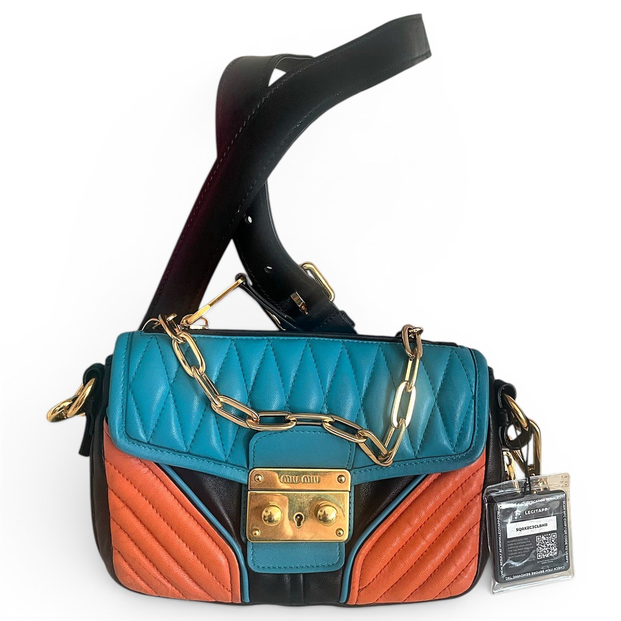 Miu Confidential leather handbag