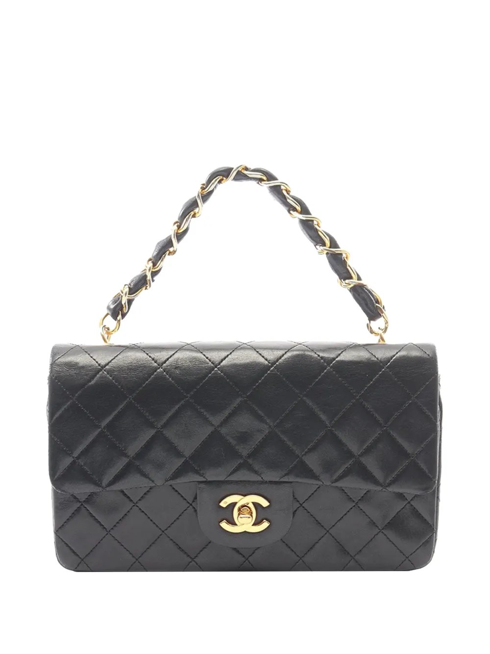 1989-1991 CC Quilted Lambskin Single Flap handbag