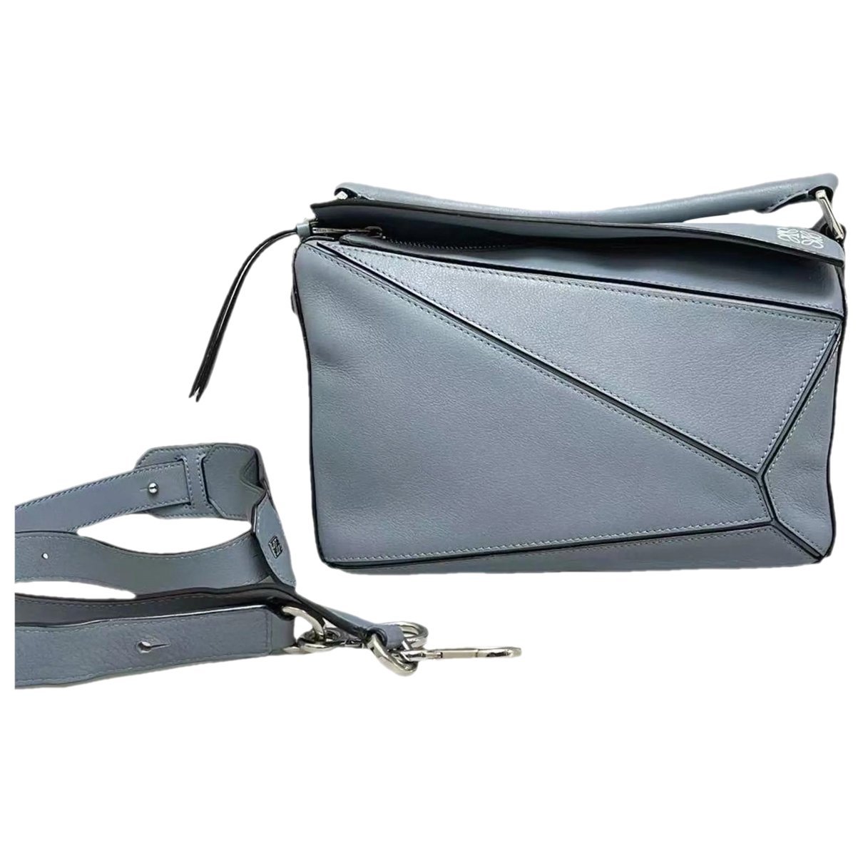 Puzzle leather crossbody bag