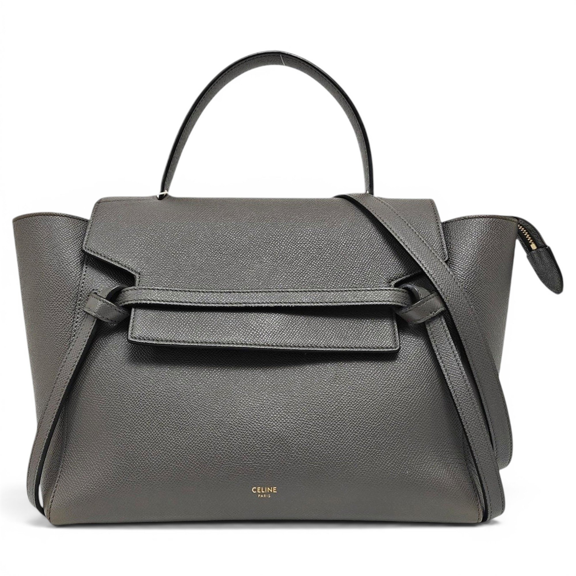 Belt leather handbag