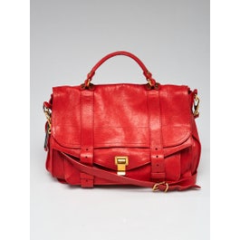 Proenza Schouler Proenza Schouler Red Leather Large PS1 Satchel Bag