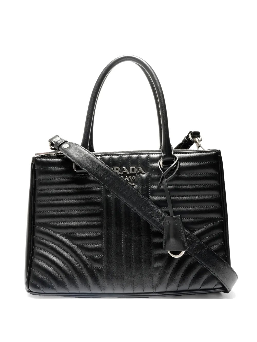2017-2021 Diagramme leather tote bag