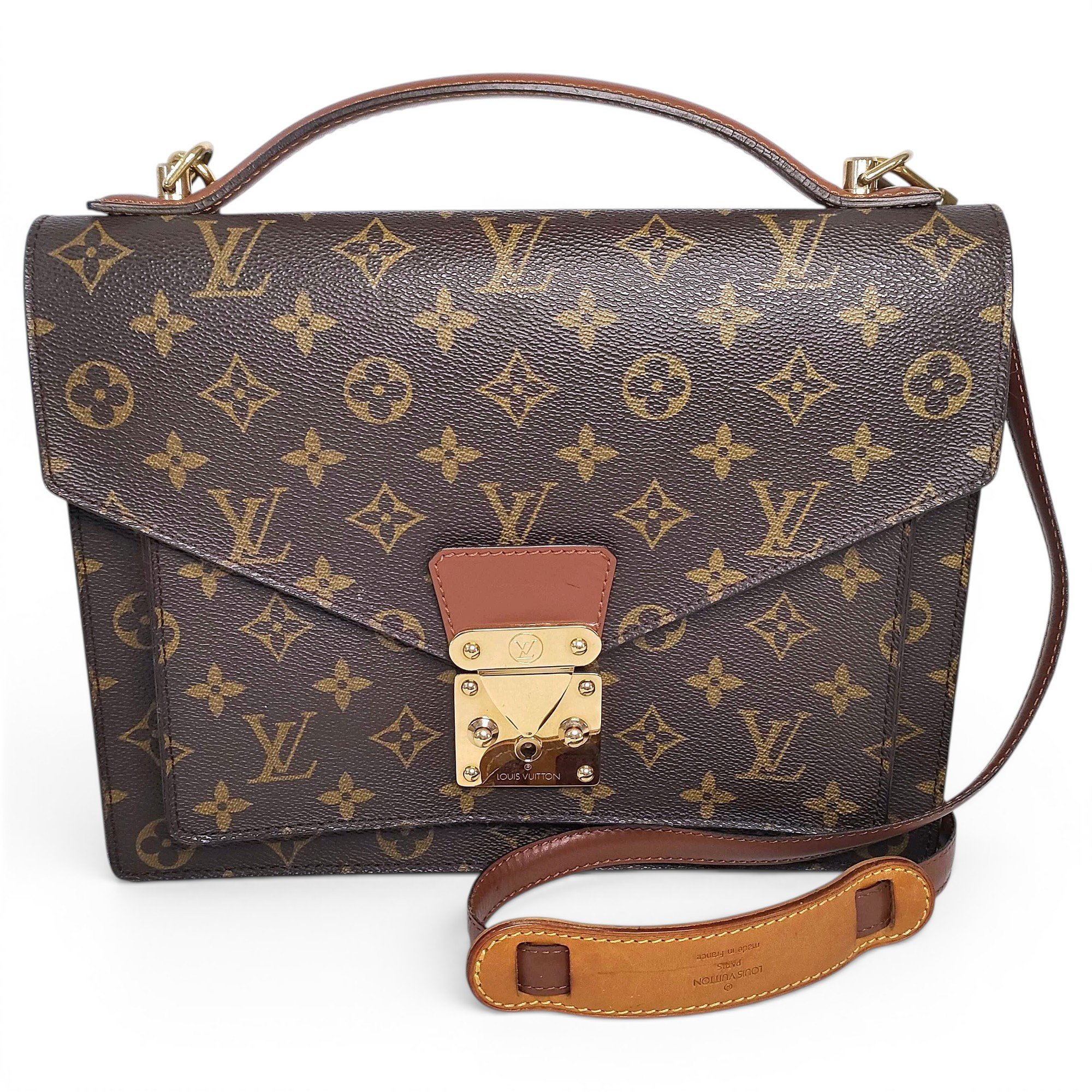 Monceau leather satchel
