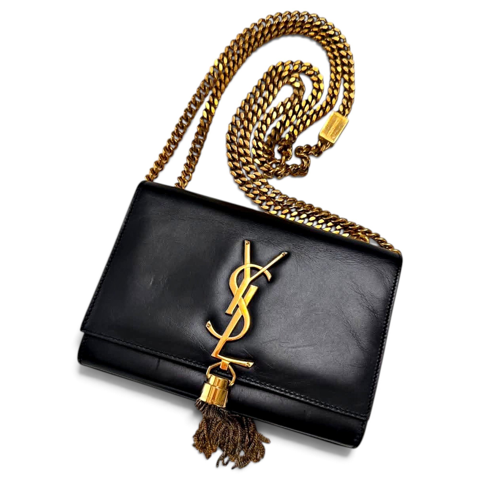 Pompom Kate leather crossbody bag