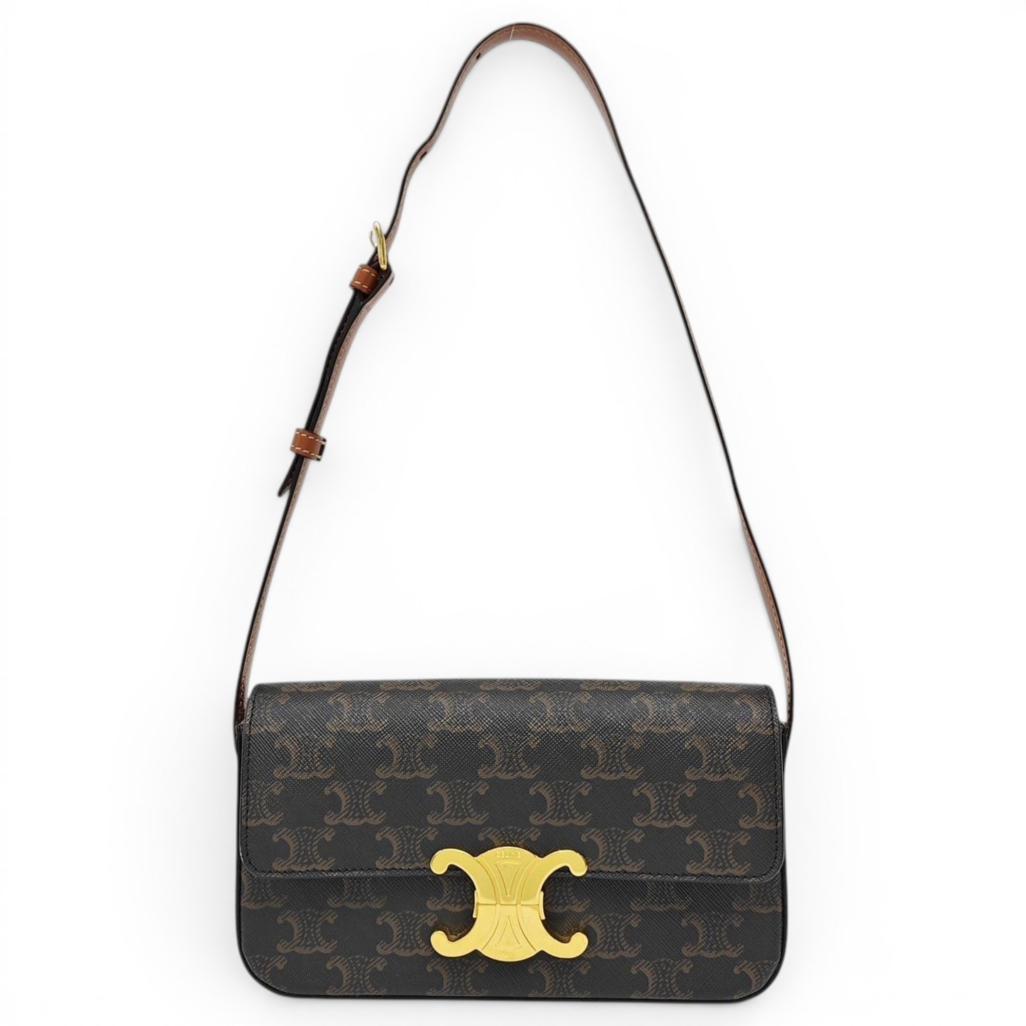 Triomphe leather handbag