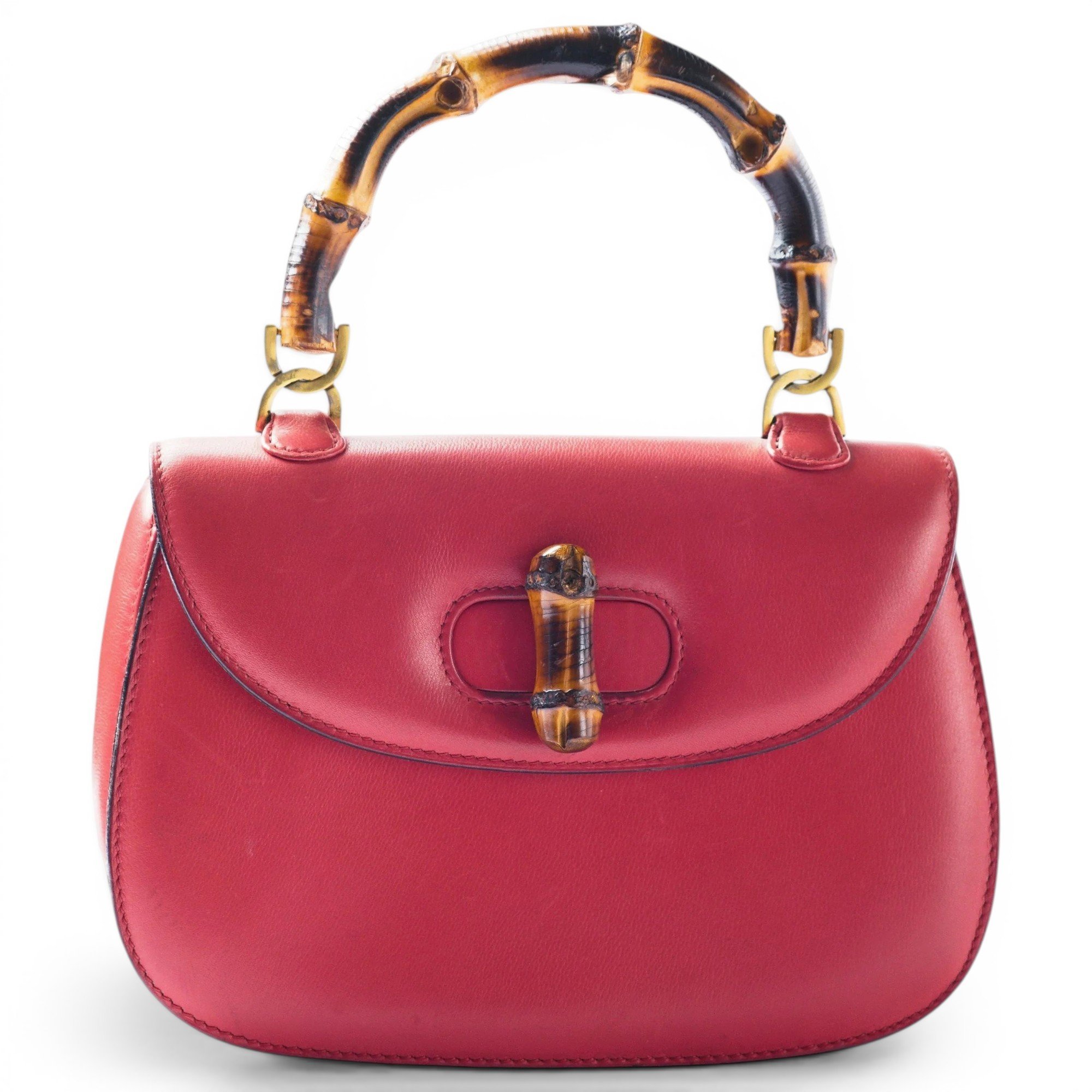 Bamboo leather handbag