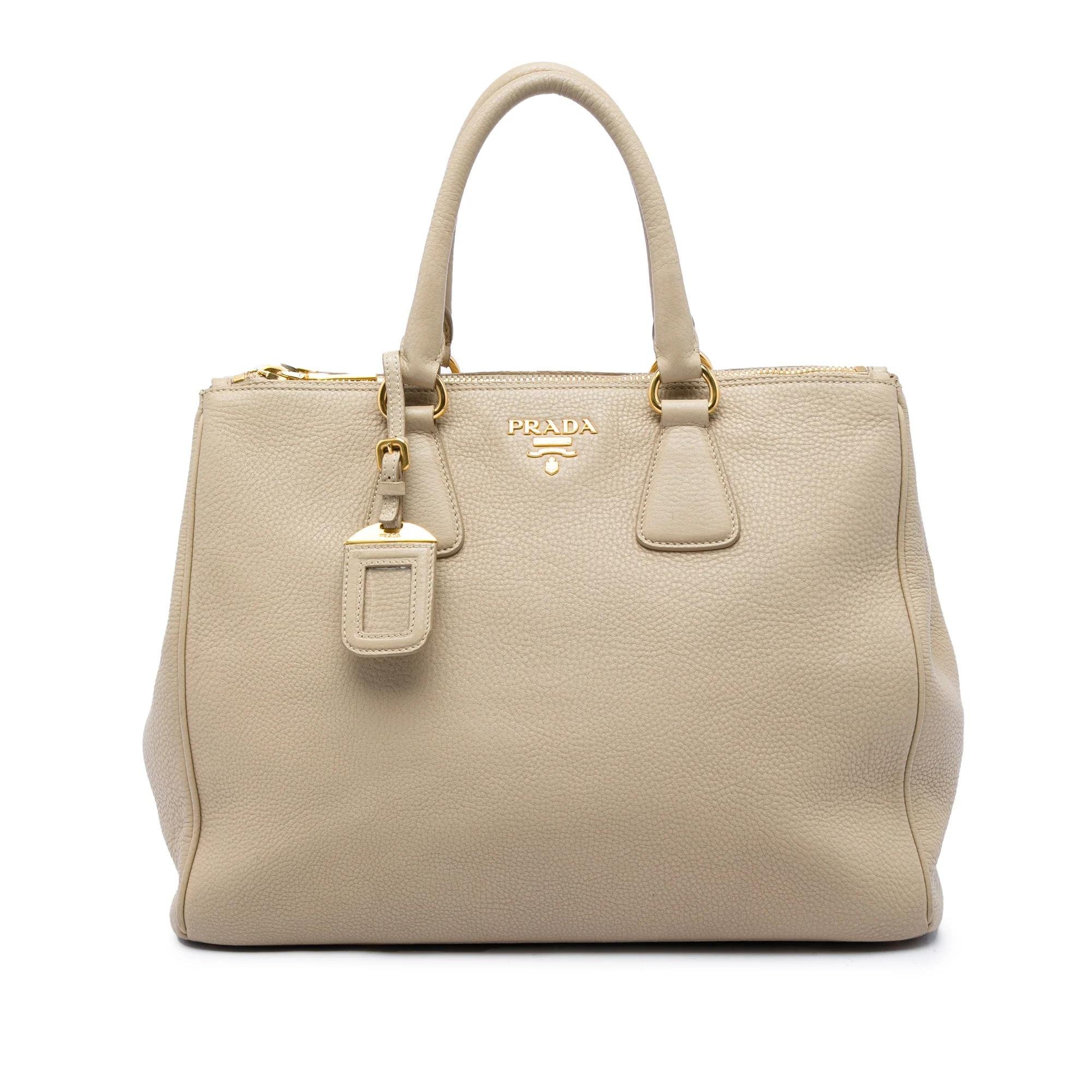 Double leather satchel