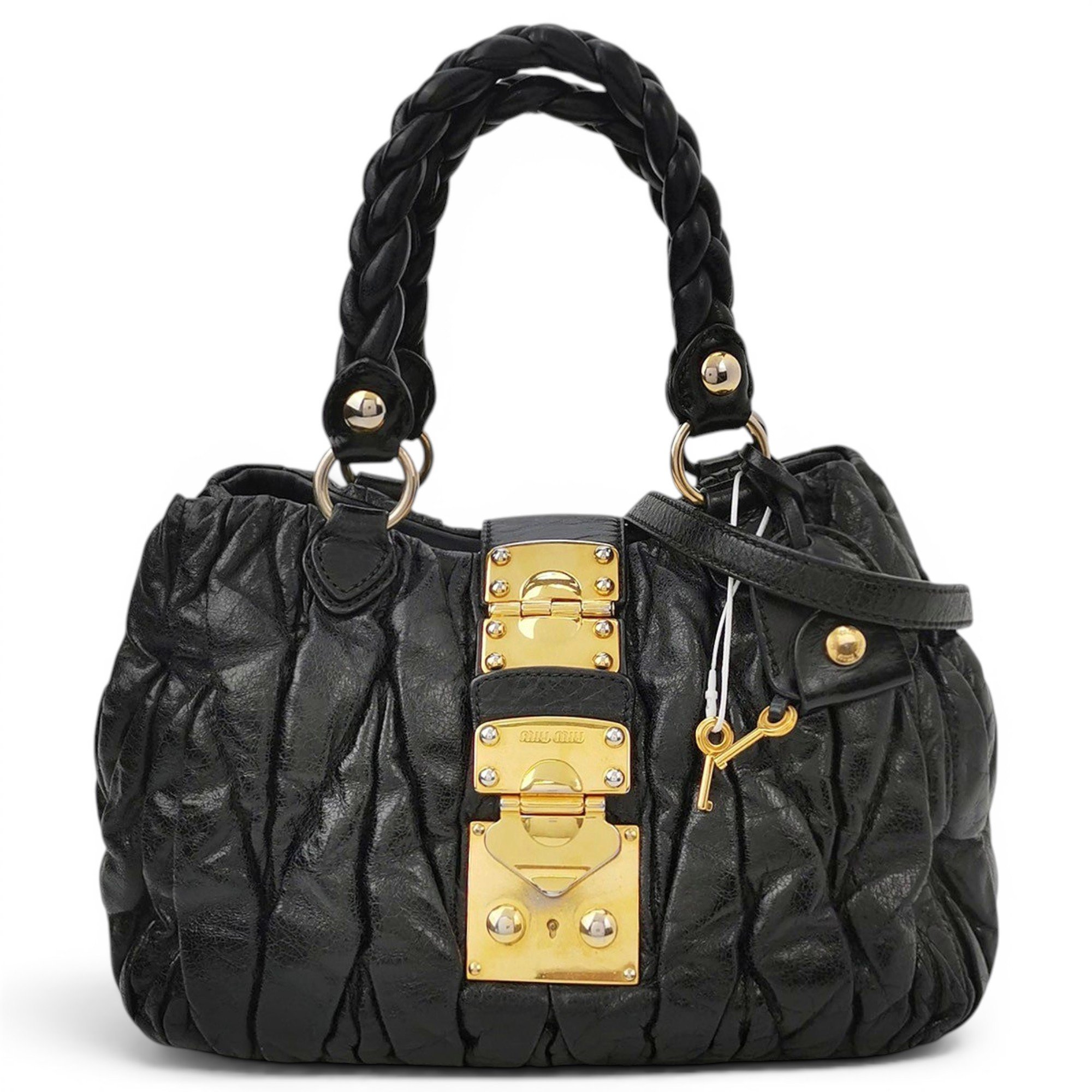 Matelassé leather tote