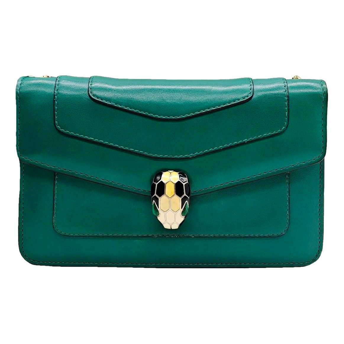 Serpenti leather handbag