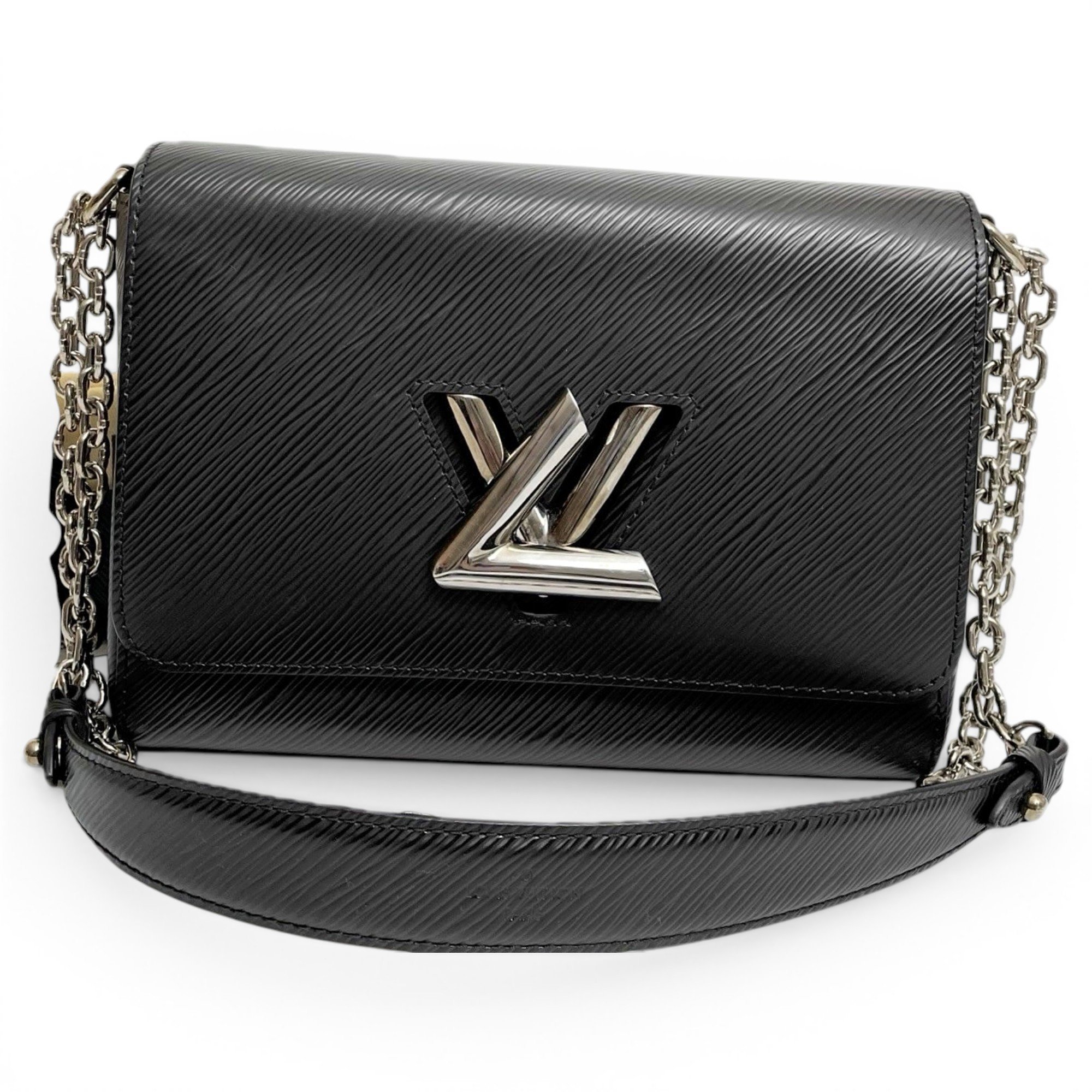 Twist leather handbag