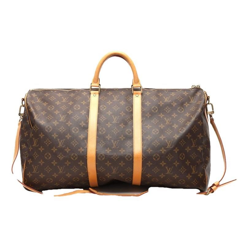 Keepall leather travel bag