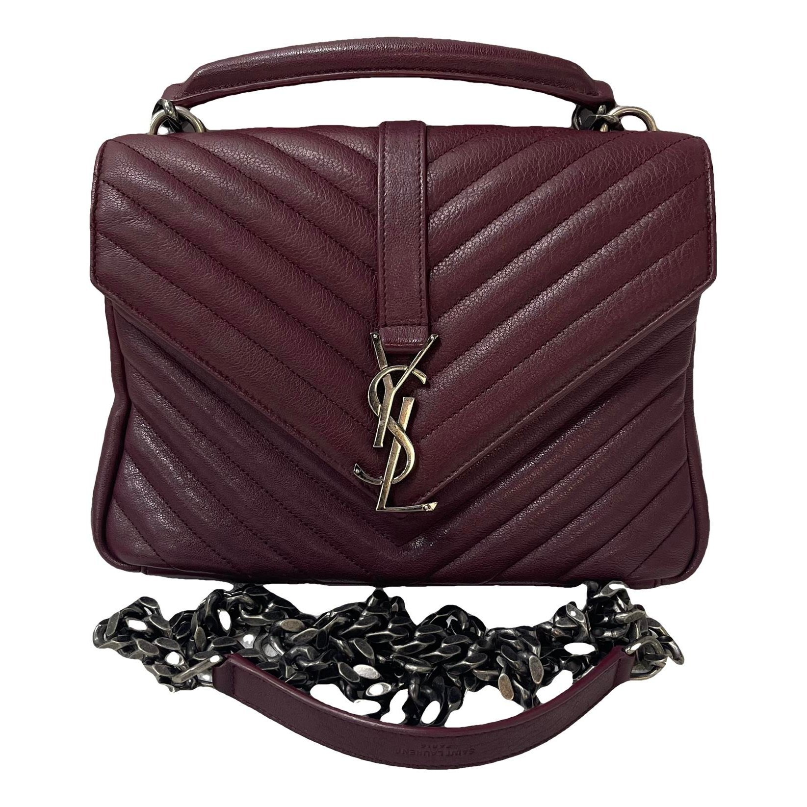 Collége monogramme leather handbag