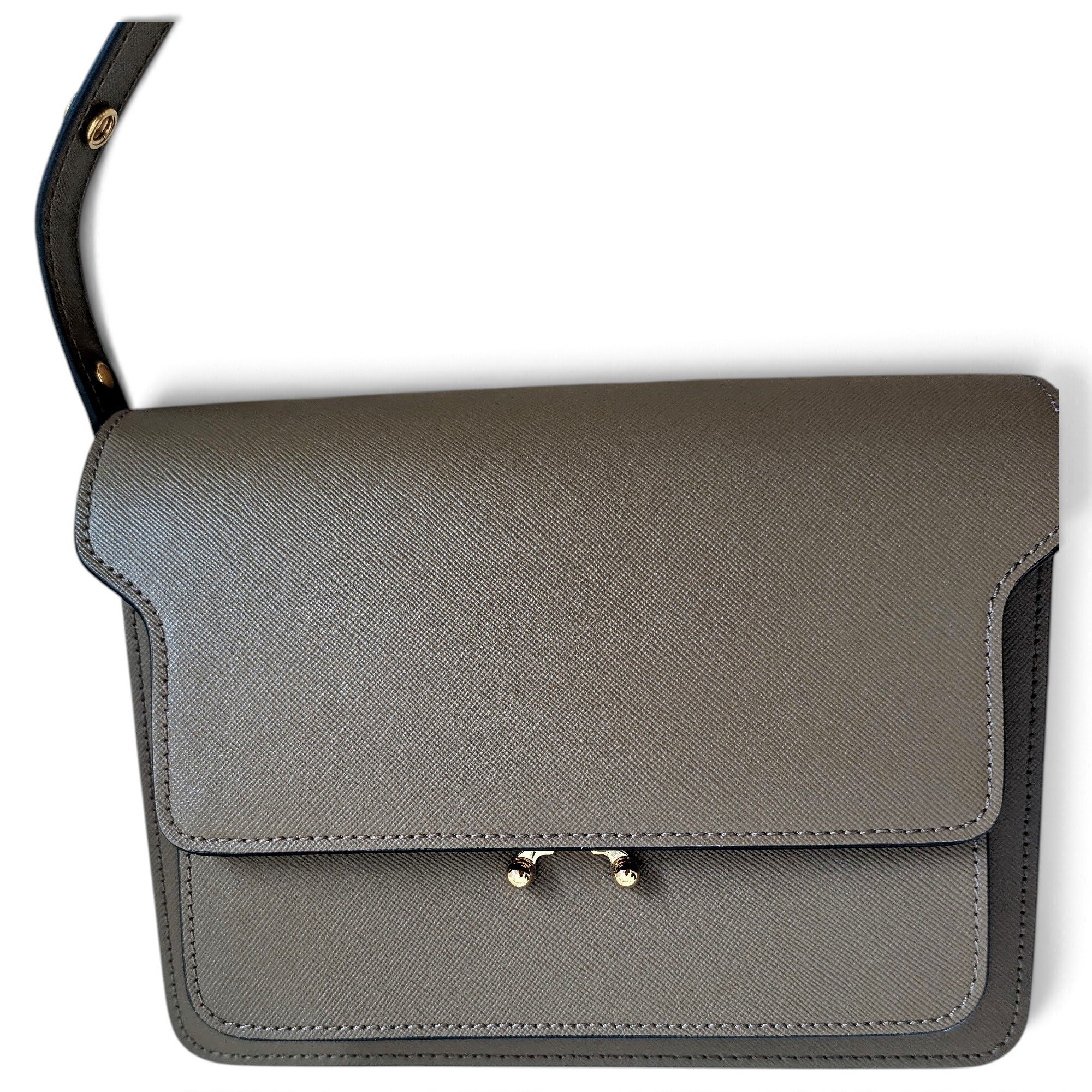 Marni Trunk leather crossbody bag