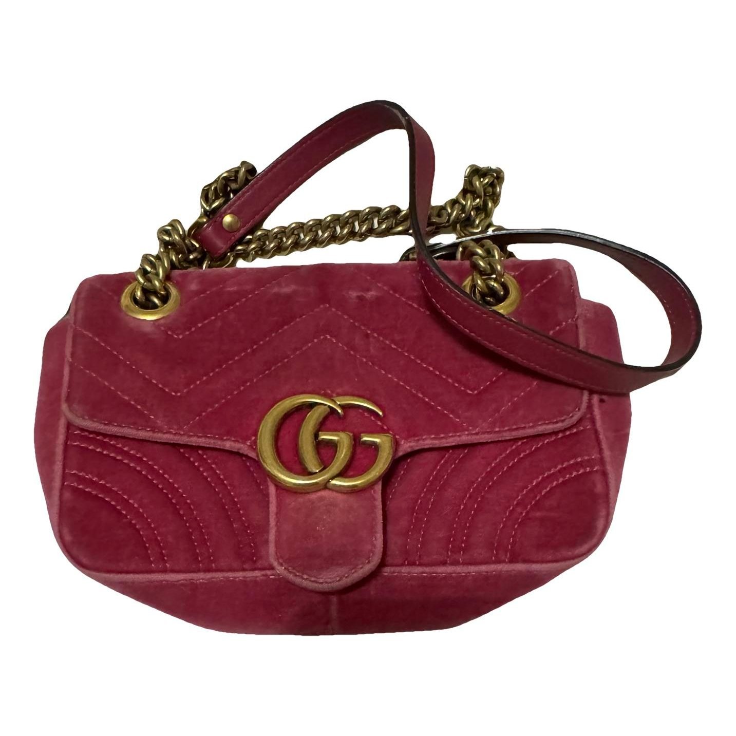 Marmont velvet clutch bag