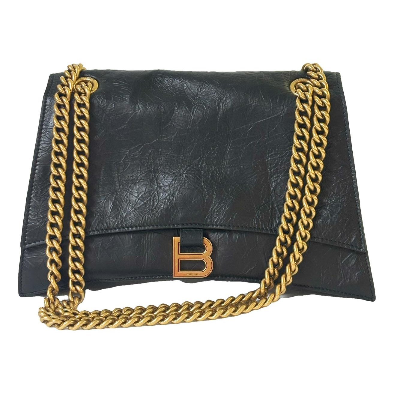 Crush leather crossbody bag