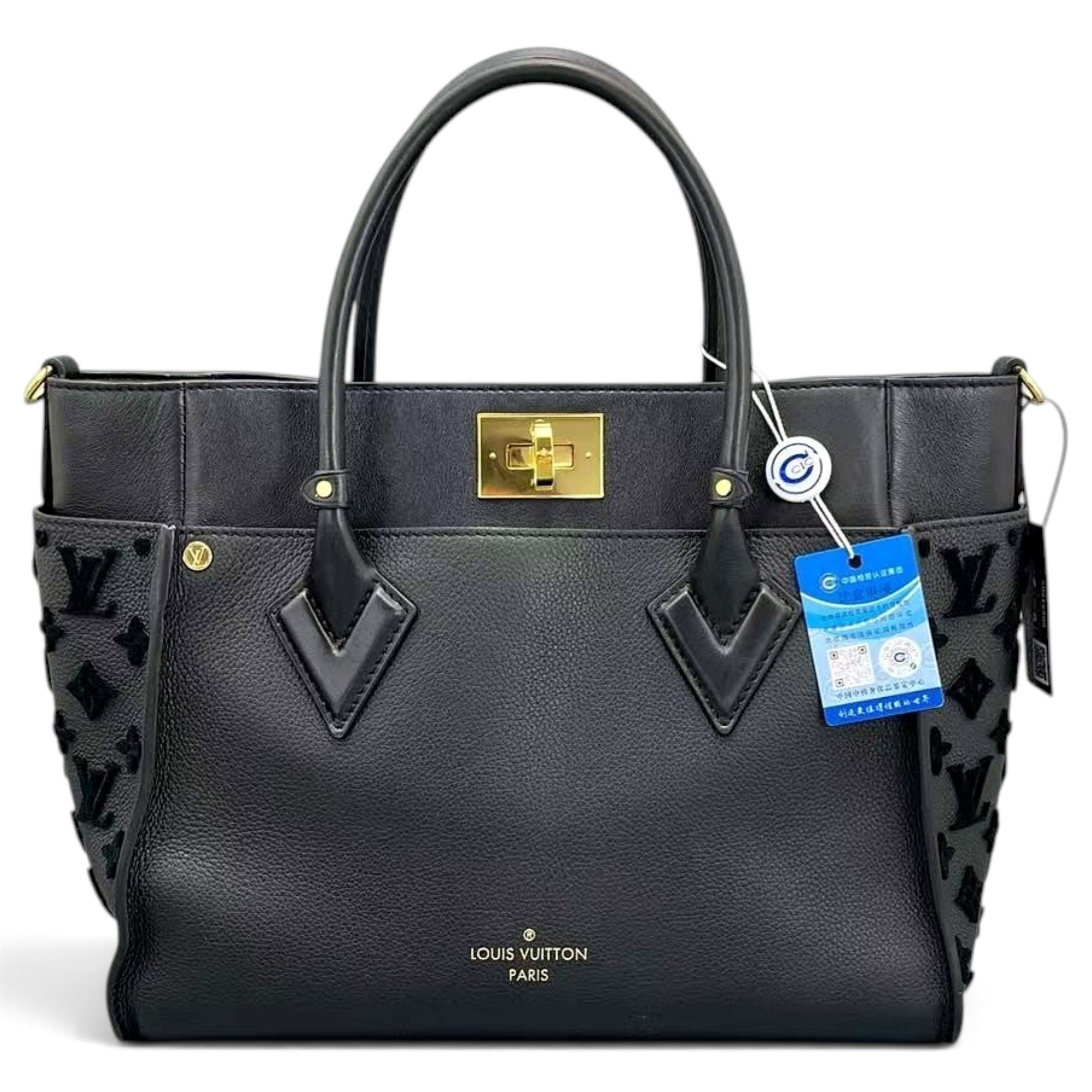 On My Side leather tote