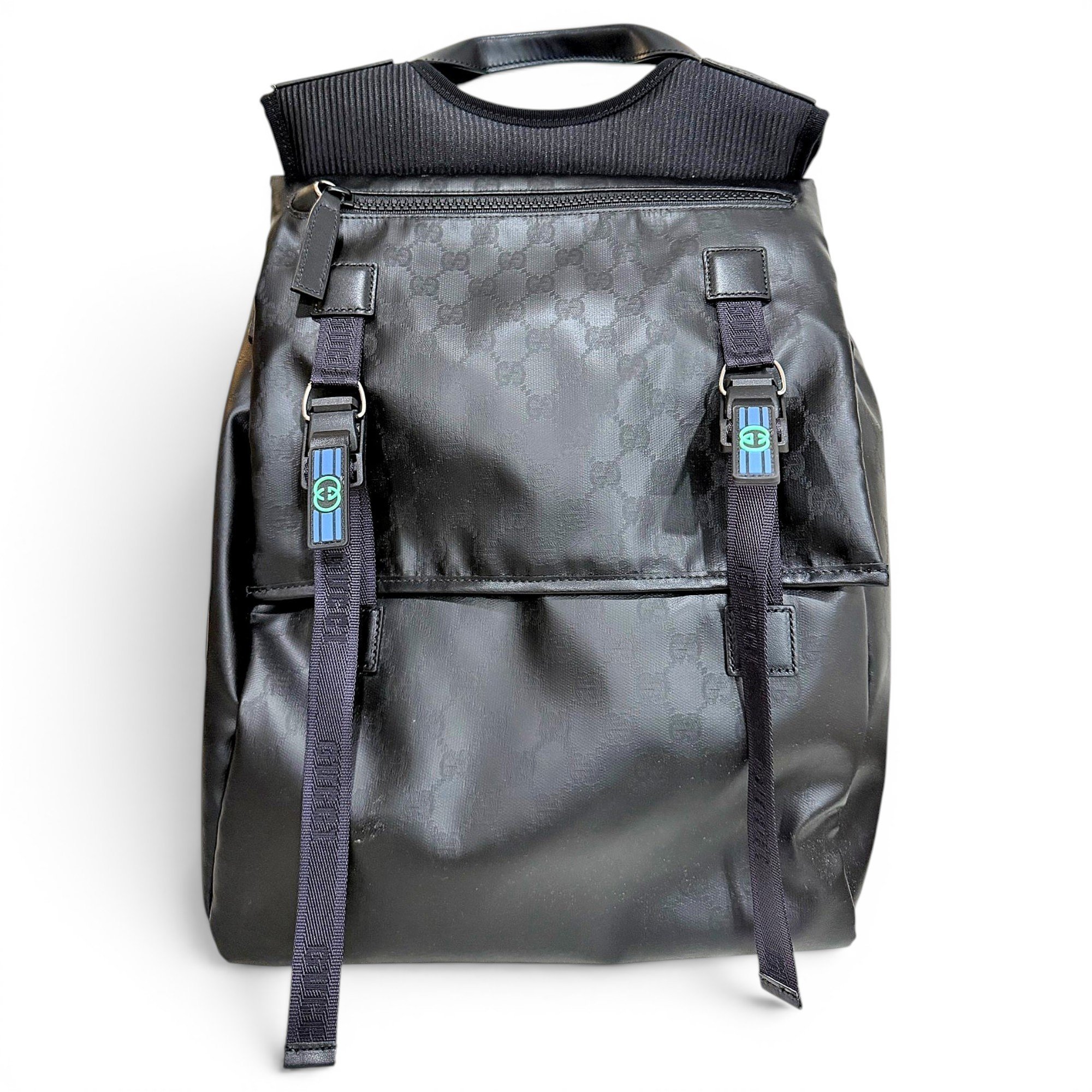Leather backpack