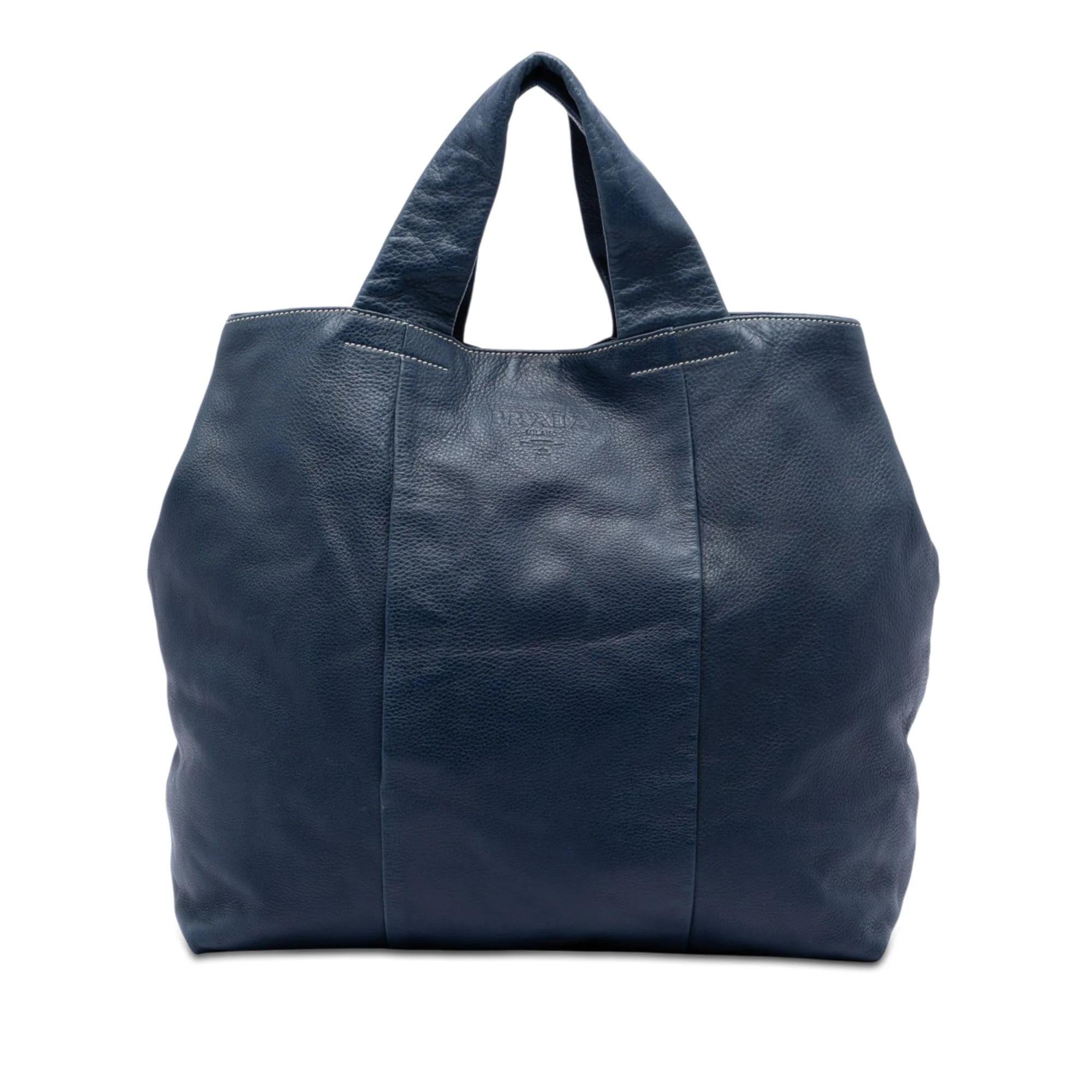 Leather tote