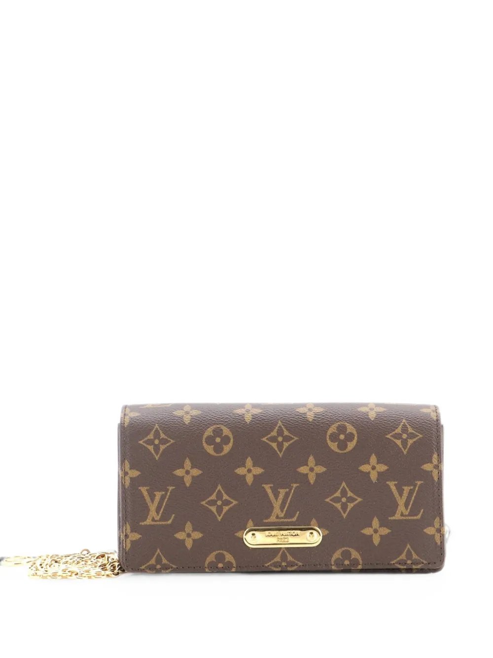 Lily Wallet on Chain Monogram Canvas crossbody bag
